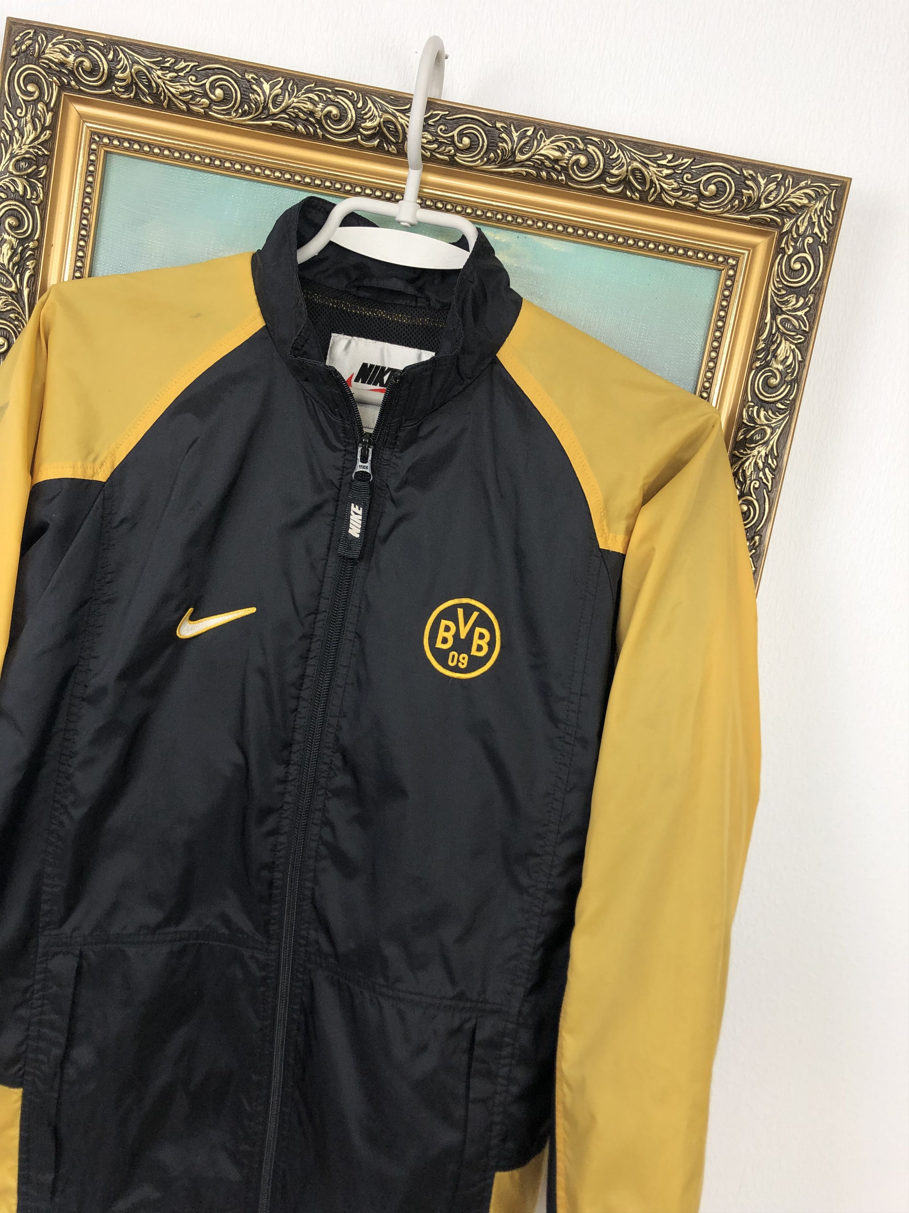 Nike Vintage Nike Borussia Dortmund Football Windbreaker Soccer Size US XXS / EU 40 - 4 Thumbnail