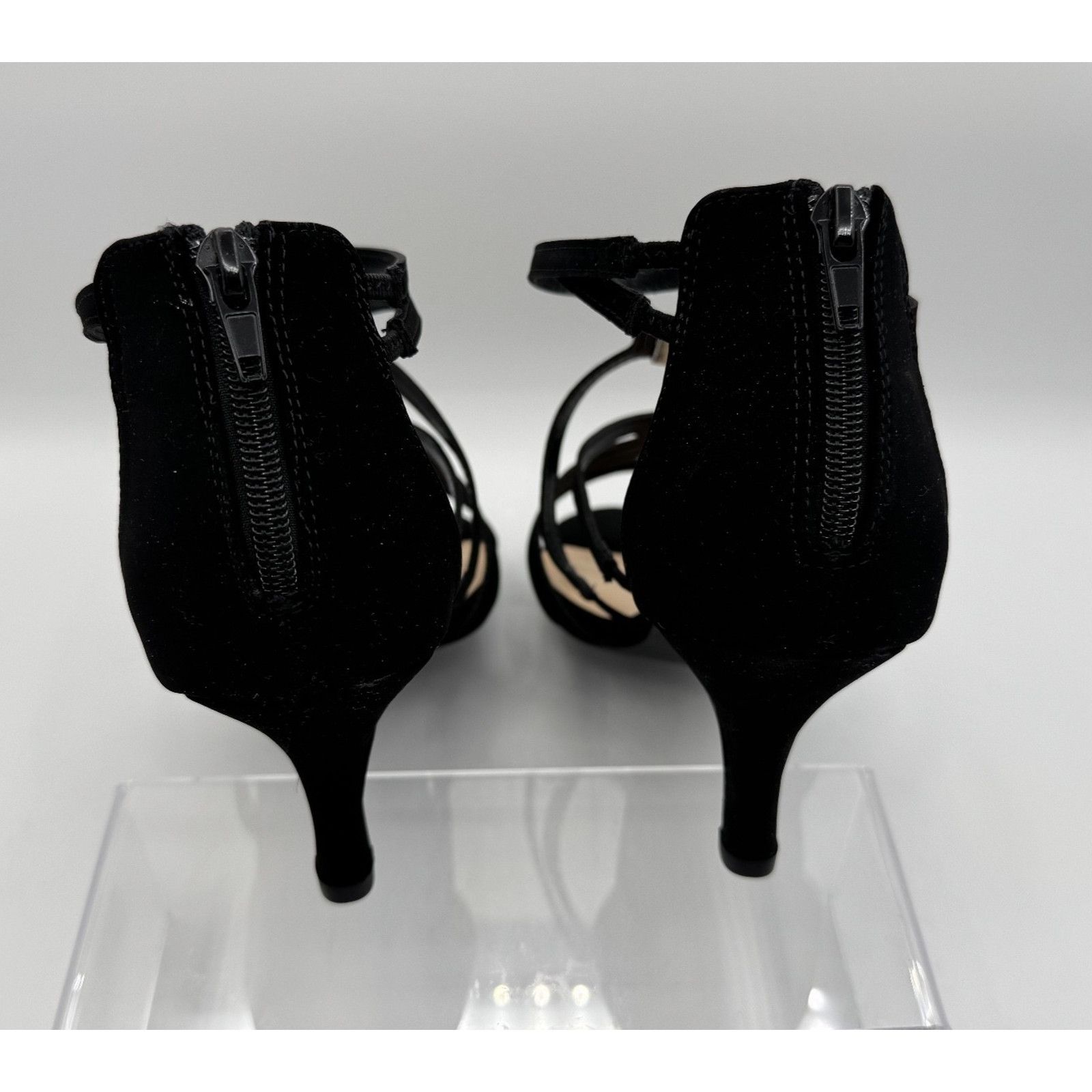 Other Bella Vita 11 Wide Width Black Strappy Heels Rhinestone Shoe Size US 11 / IT 41 - 3 Thumbnail