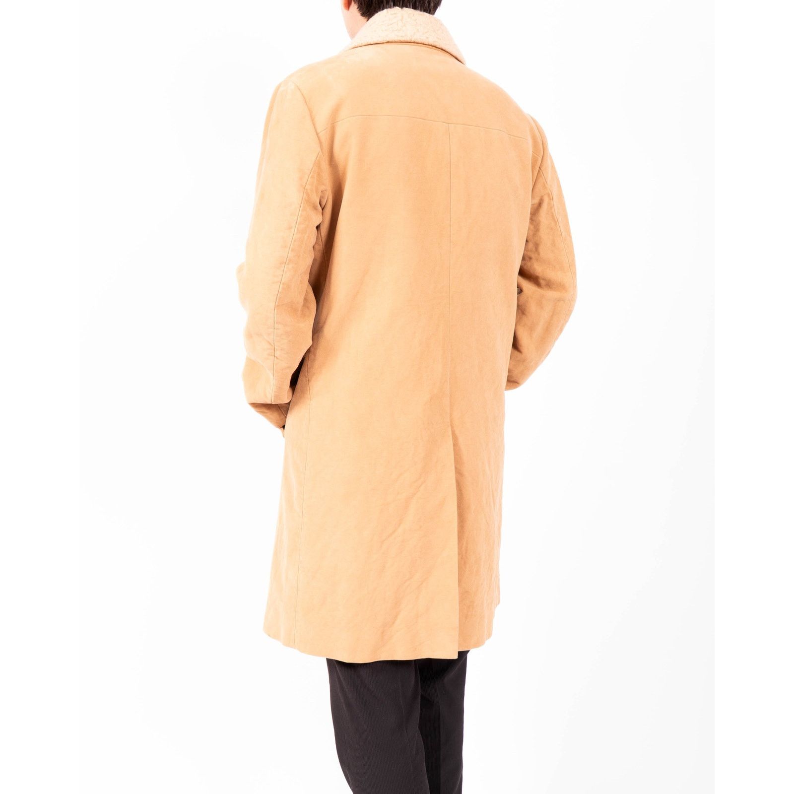 Prada FW10 Wool Trimmed Overcoat in Beige Wool Size US XL / EU 56 / 4 - 6 Thumbnail