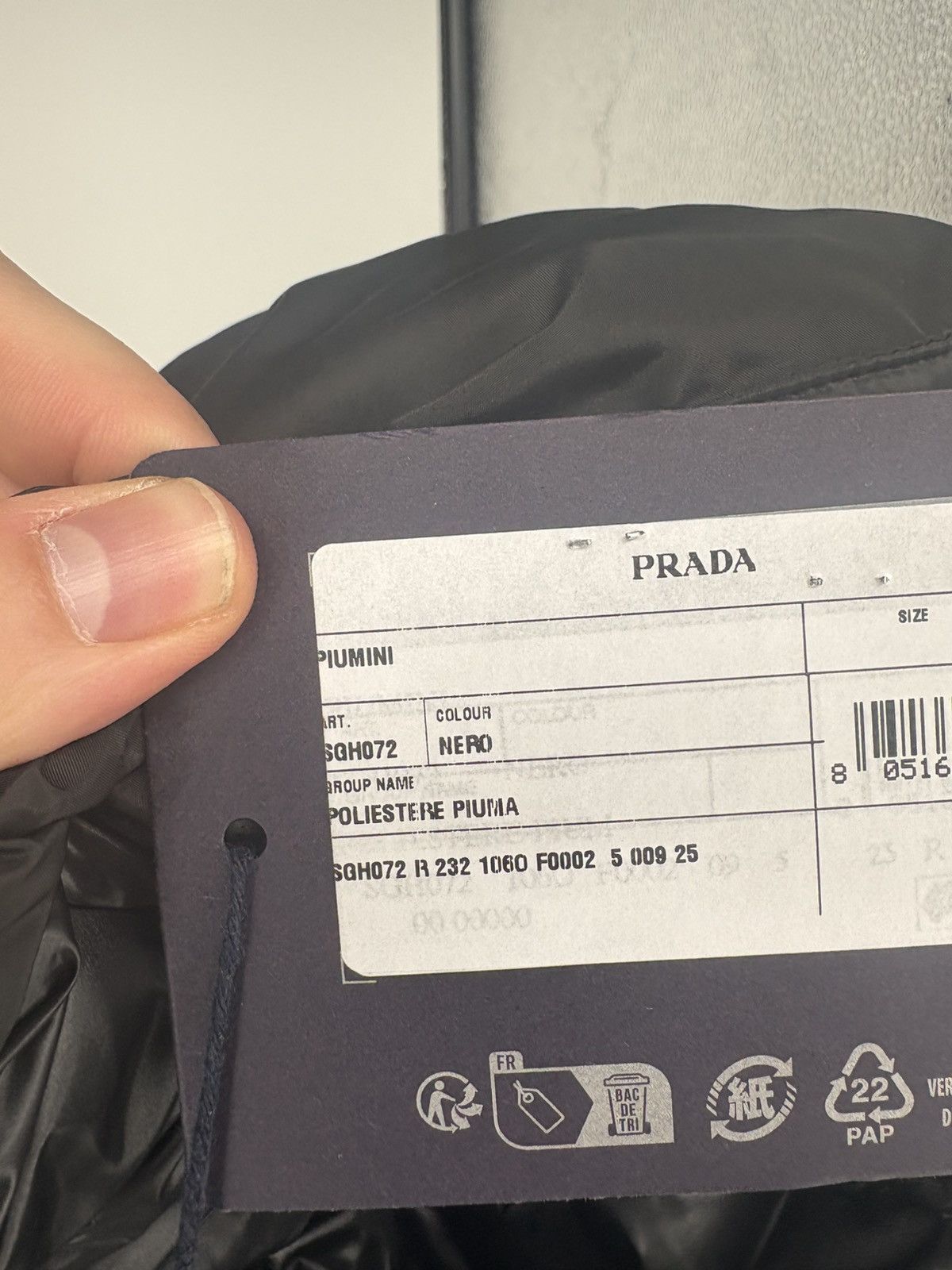 Prada Prada Nylon Puffer Jacket Size US L / EU 52-54 / 3 - 6 Thumbnail