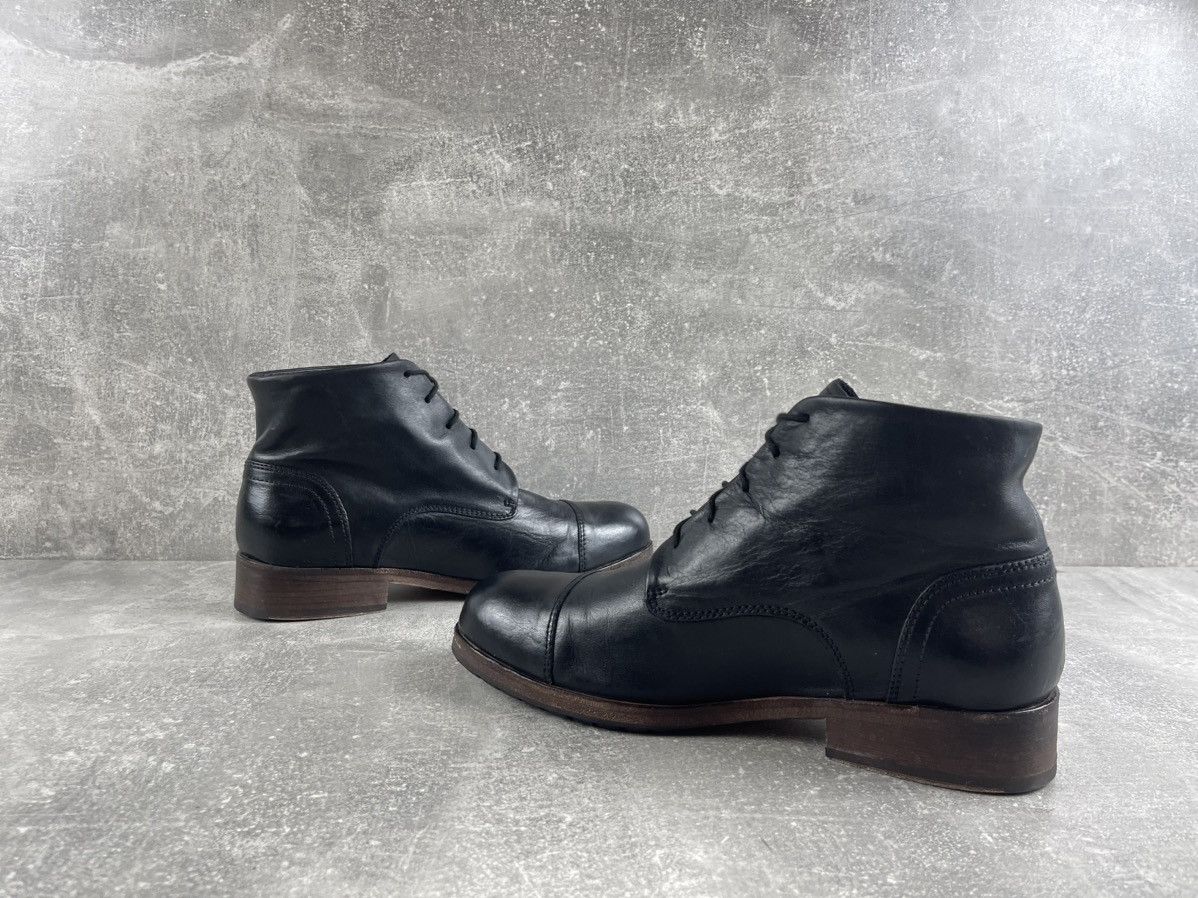 Genuine Leather Zehus Berlin Avant Garde Handcrafted Black Leather Boots Size US 7 / EU 40 - 5 Thumbnail