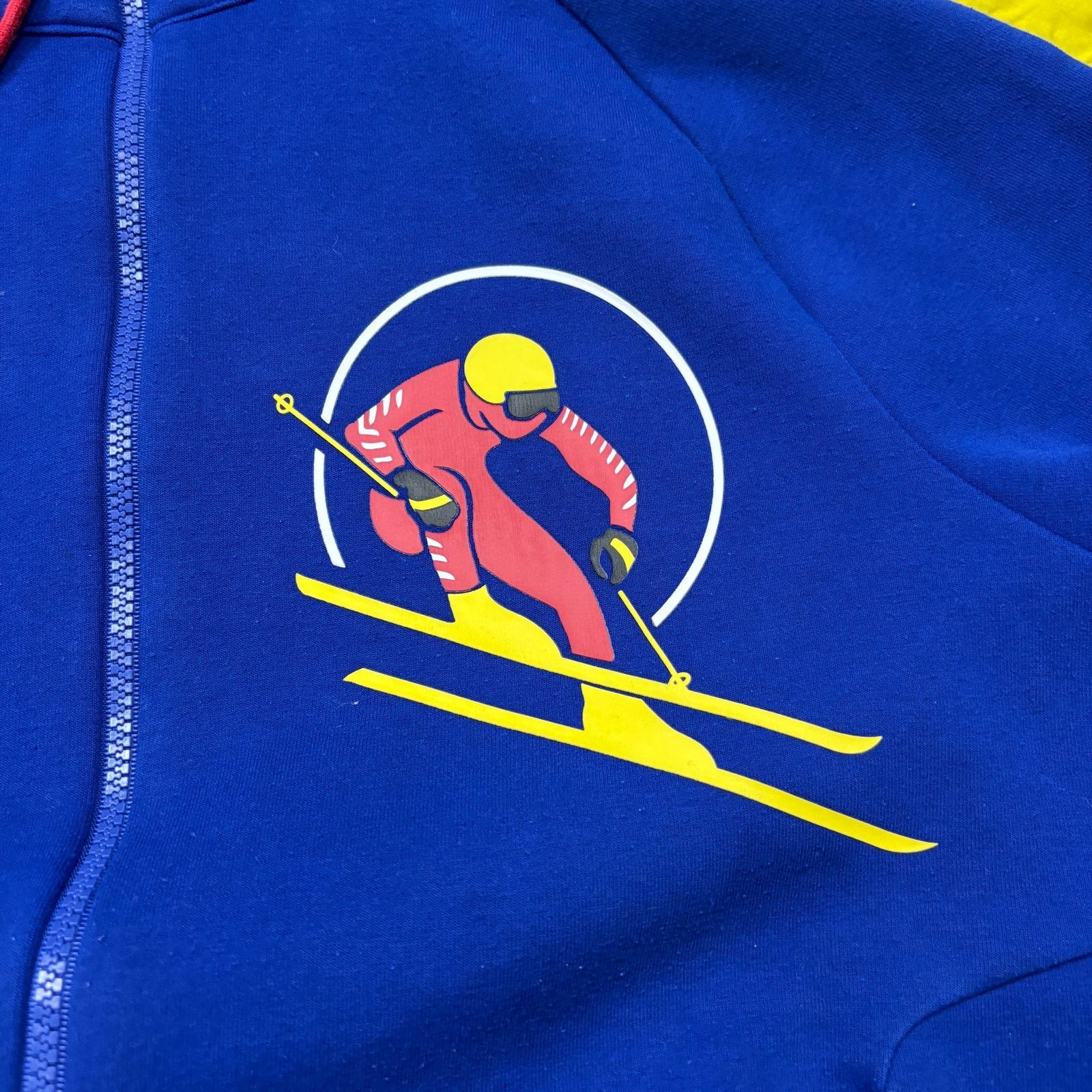 Polo Ralph Lauren × Vintage VTG Polo Ralph Lauren USA Downhill Skier Zip Hoodie Large Size US L / EU 52-54 / 3 - 4 Thumbnail