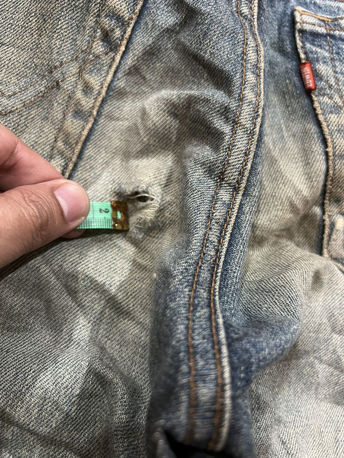 Edwin 🌈Flare Vintage Edwin Extra Extreme Distress Jean Size US 28 / EU 44 - 18 Thumbnail