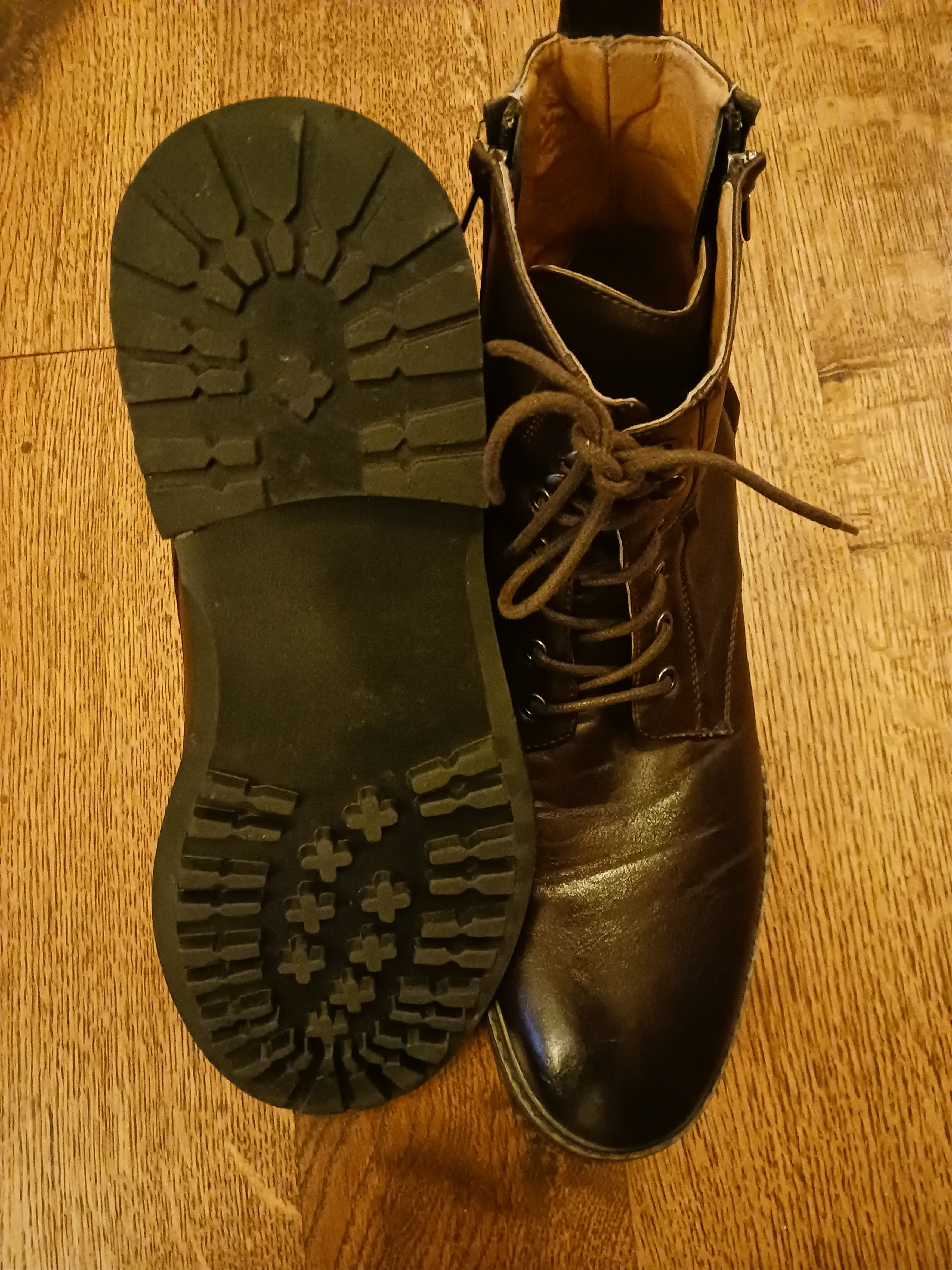 Robert Wayne Thatcher Men's Lace Up Ankle Boots Size US 13 / EU 46 - 3 Thumbnail