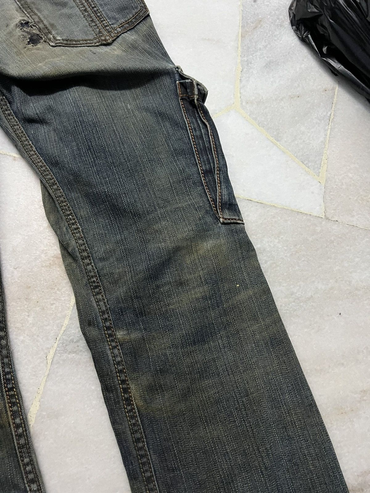 Japanese Brand × Schlussel SCHLUSSEL MULTIPOCKET RIPPED JEAN Size US 30 / EU 46 - 15 Thumbnail