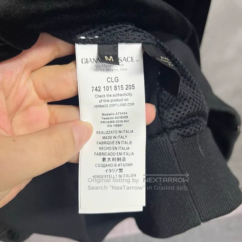 Versace Versace Black zippered sportswear sweatshirt jacket Size M / US 6-8 / IT 42-44 - 4 Thumbnail