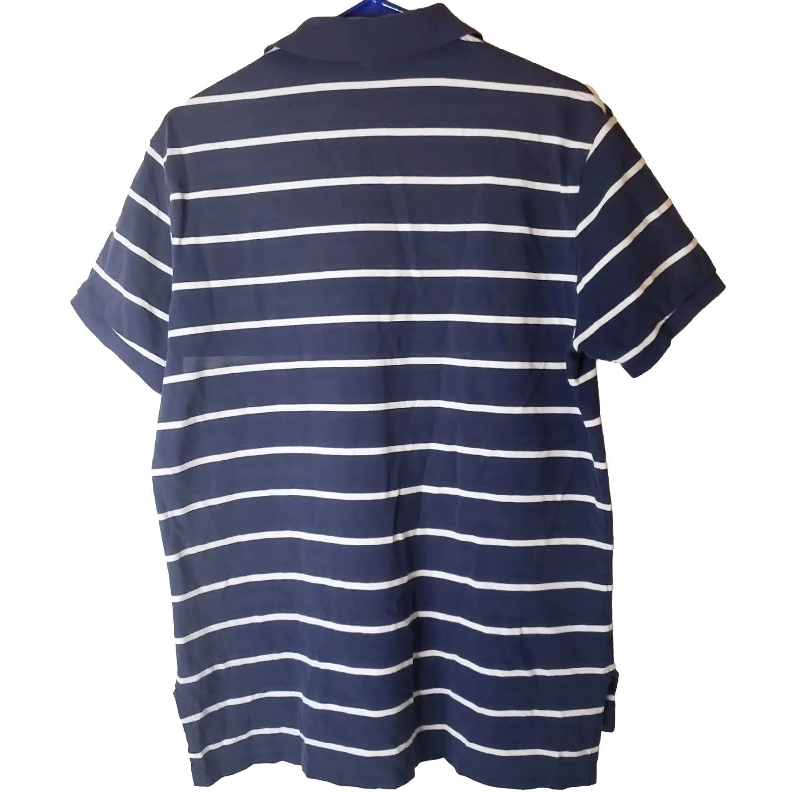 Polo Ralph Lauren Polo Ralph Lauren Polo Shirt Men L Navy Blue Striped Yellow Pony Logo Custom Fit Short Sleeve Embroidered 100% Cotton Golf Classic Preppy Size US L / EU 52-54 / 3 - 7 Thumbnail