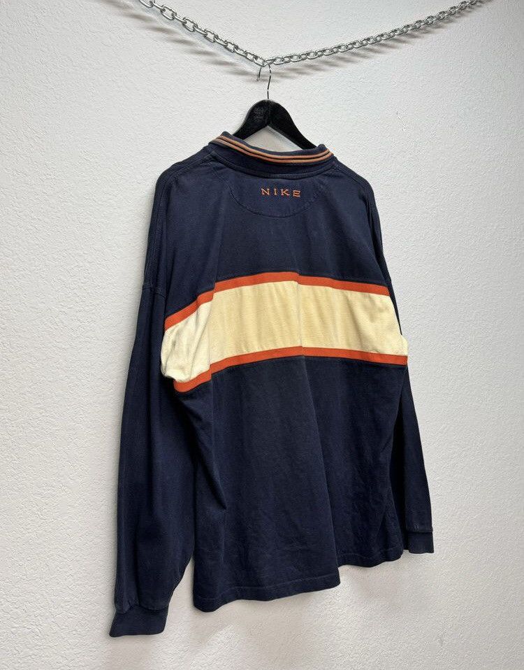 Nike × Vintage Nike Rugby Vintage Sweatshirt Polo Y2K Size US L / EU 52-54 / 3 - 7 Thumbnail