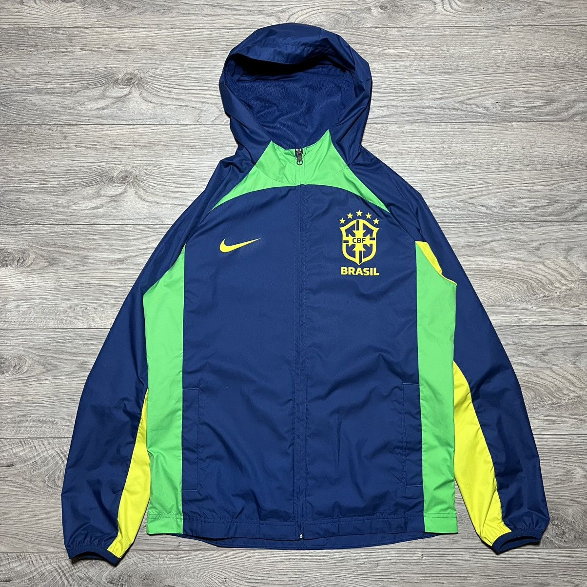 Nike VERY RARE NIKE BRAZIL ZIP JACKET SOCCER JERSEY Size US M / EU 48-50 / 2 - 1 Thumbnail