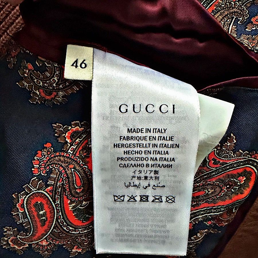 Gucci Authentic Gucci Leather Ribbed Web Bomber Jacket Size US S / EU 44-46 / 1 - 5 Thumbnail