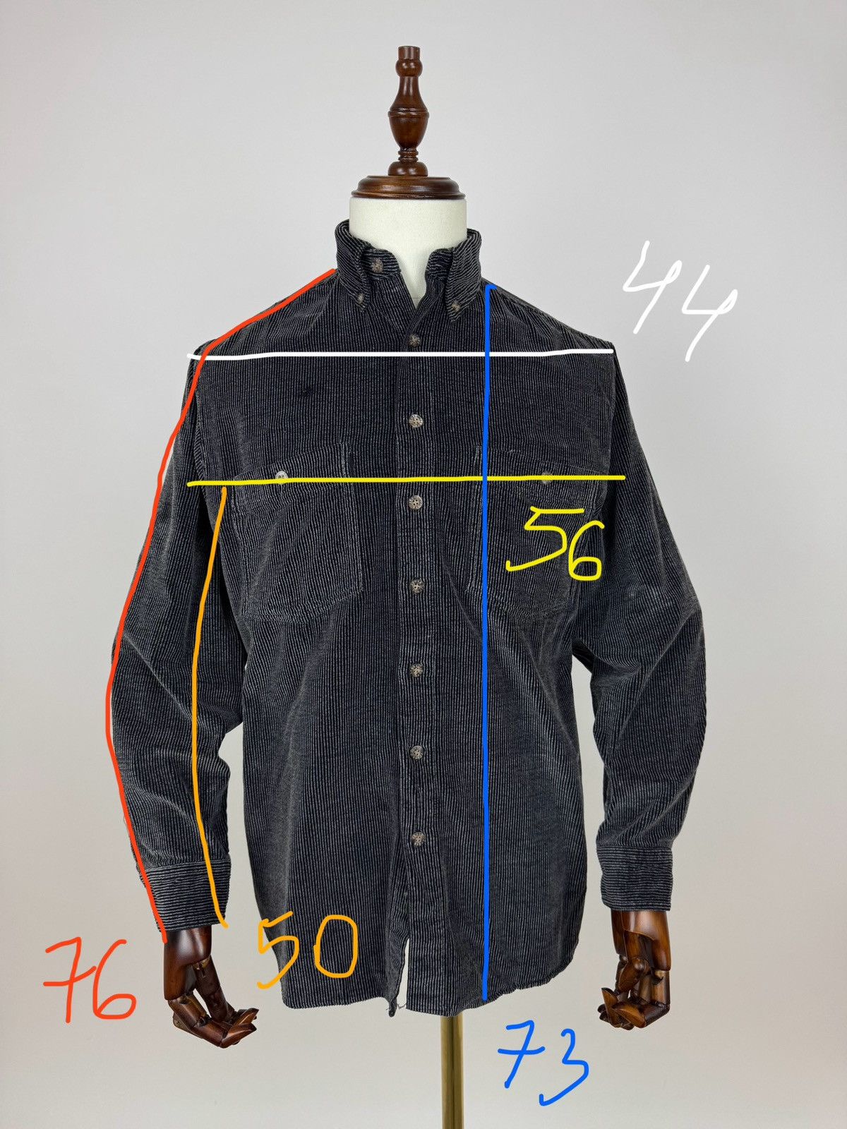 Other John F. Gee corduroy shirt Mens vintage button down casual Size US M / EU 48-50 / 2 - 10 Thumbnail