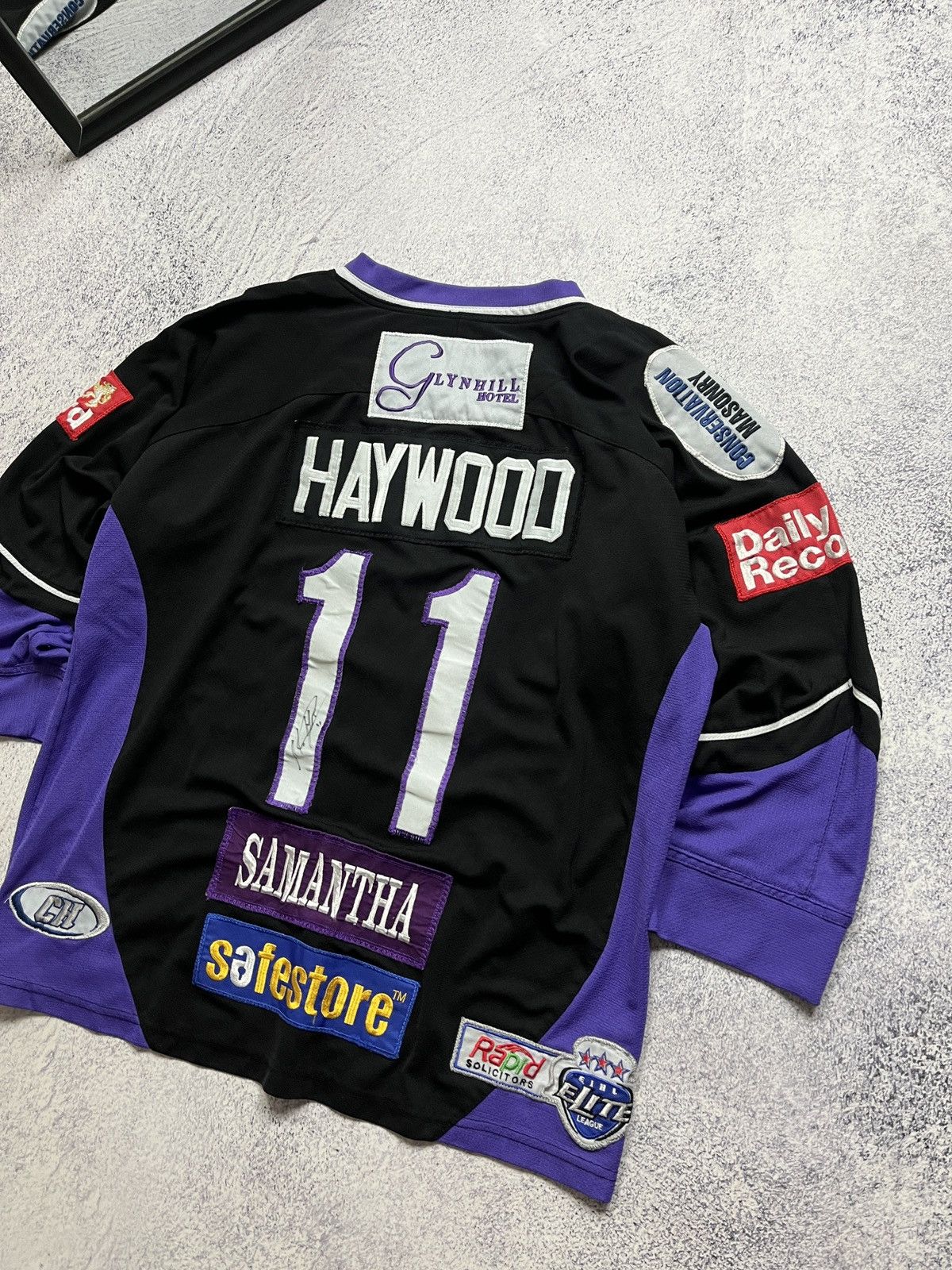 NHL Braehead Glasgow Clan EIHL Ice Hockey Jersey Haywood #11 Size US M / EU 48-50 / 2 - 8 Thumbnail