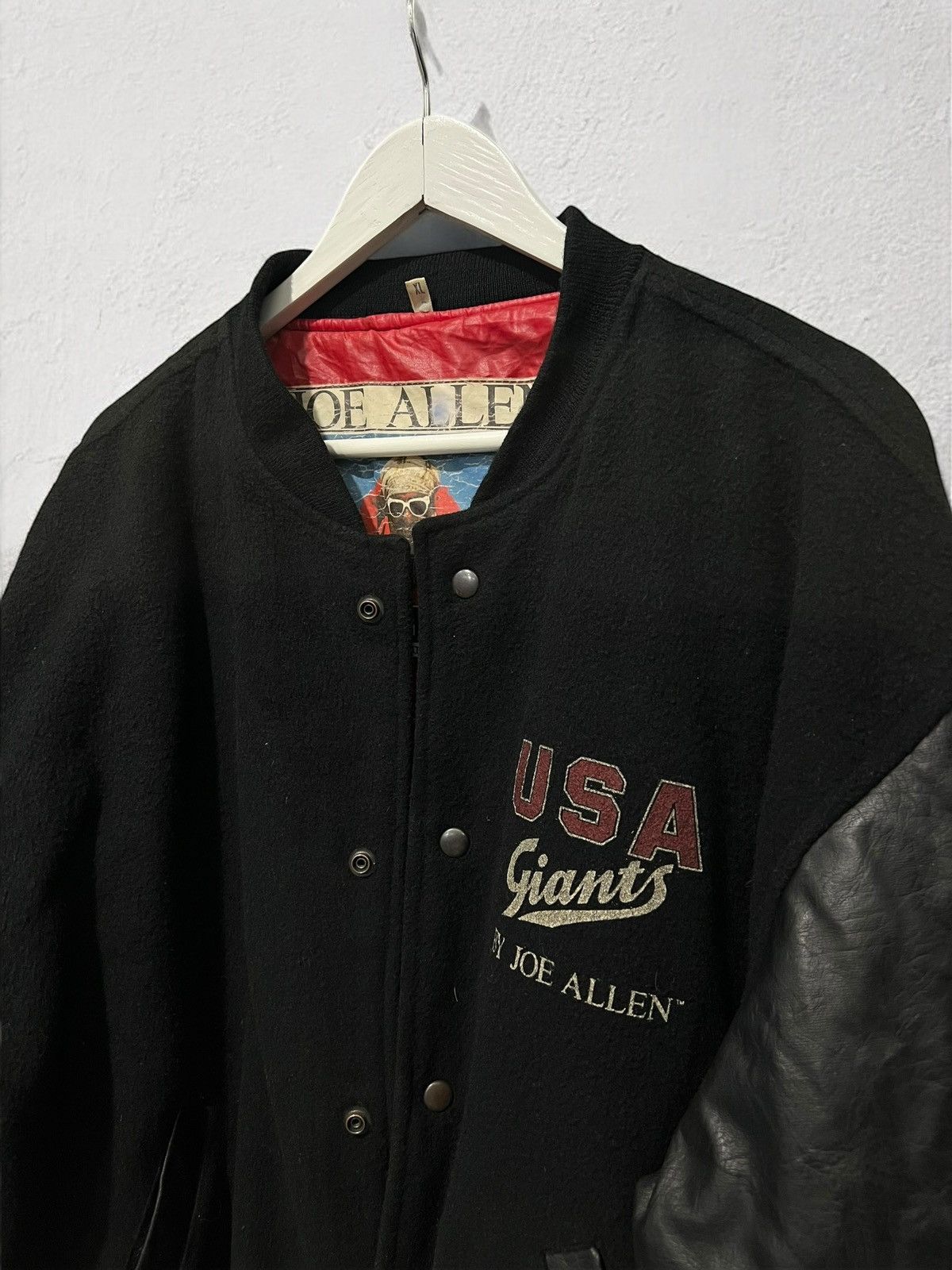 Vintage VINTAGE USA GIANTS VARSITY BOMBER JACKET WOOL MA1 JOE ALLEN Size US L / EU 52-54 / 3 - 8 Thumbnail