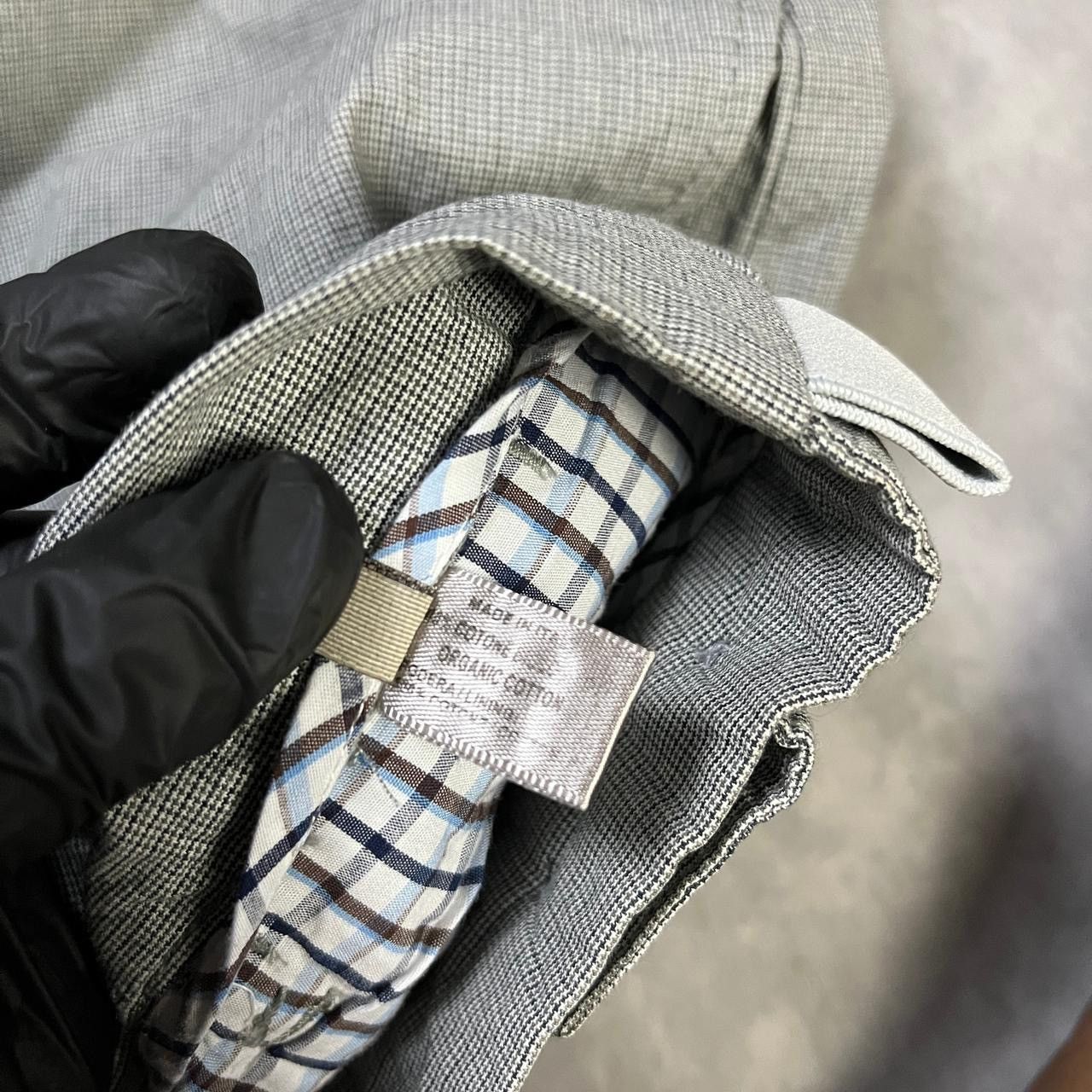 Bottega Veneta 2000s Bottega Veneta Pattern Pleated Wool Blend Trousers Size US 30 / EU 46 - 8 Thumbnail