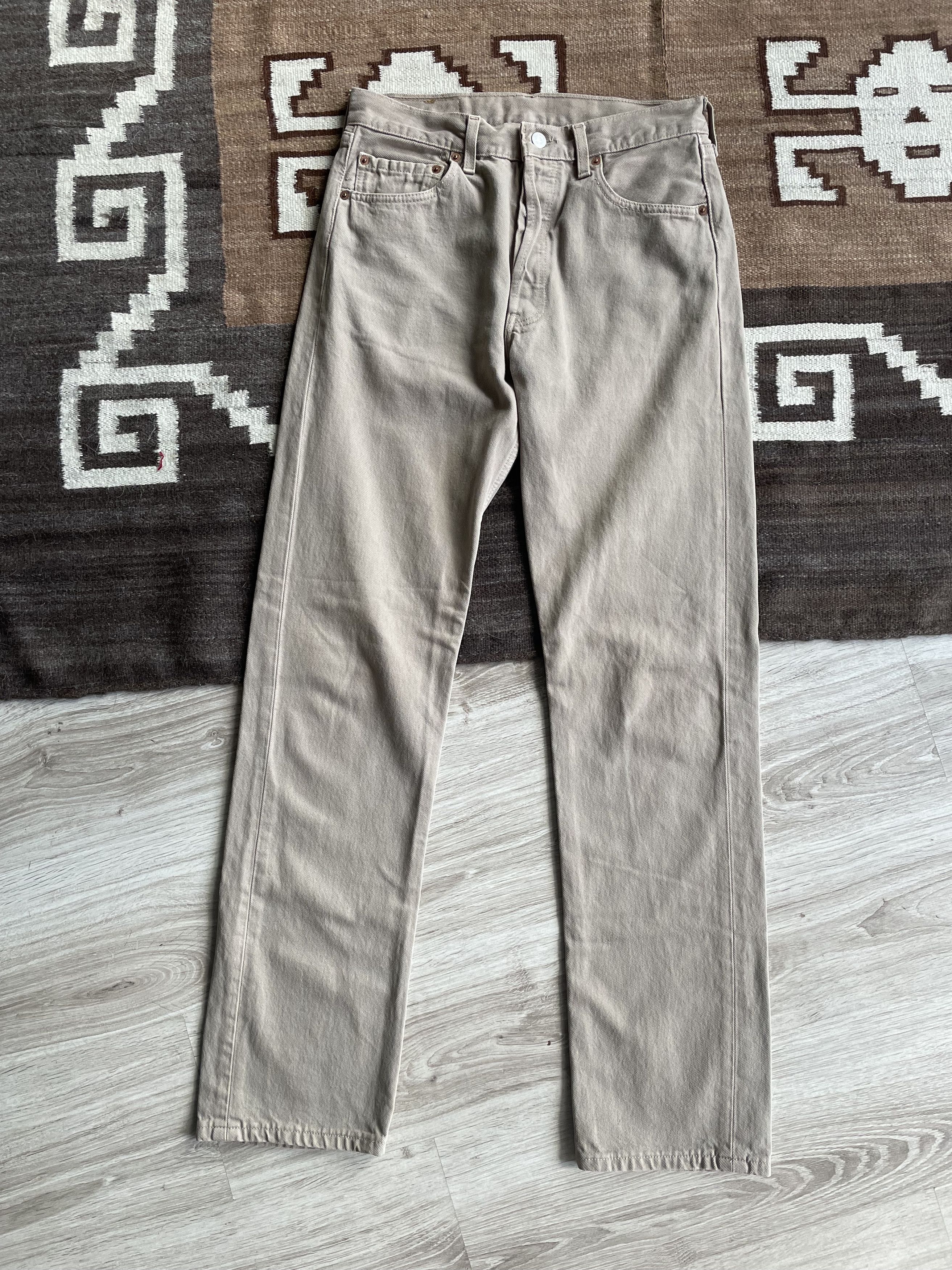 Jean Levis 501 Vintage 90s UK Made Denim Jeans 6850AC Size US 32 / EU 48 - 5 Thumbnail