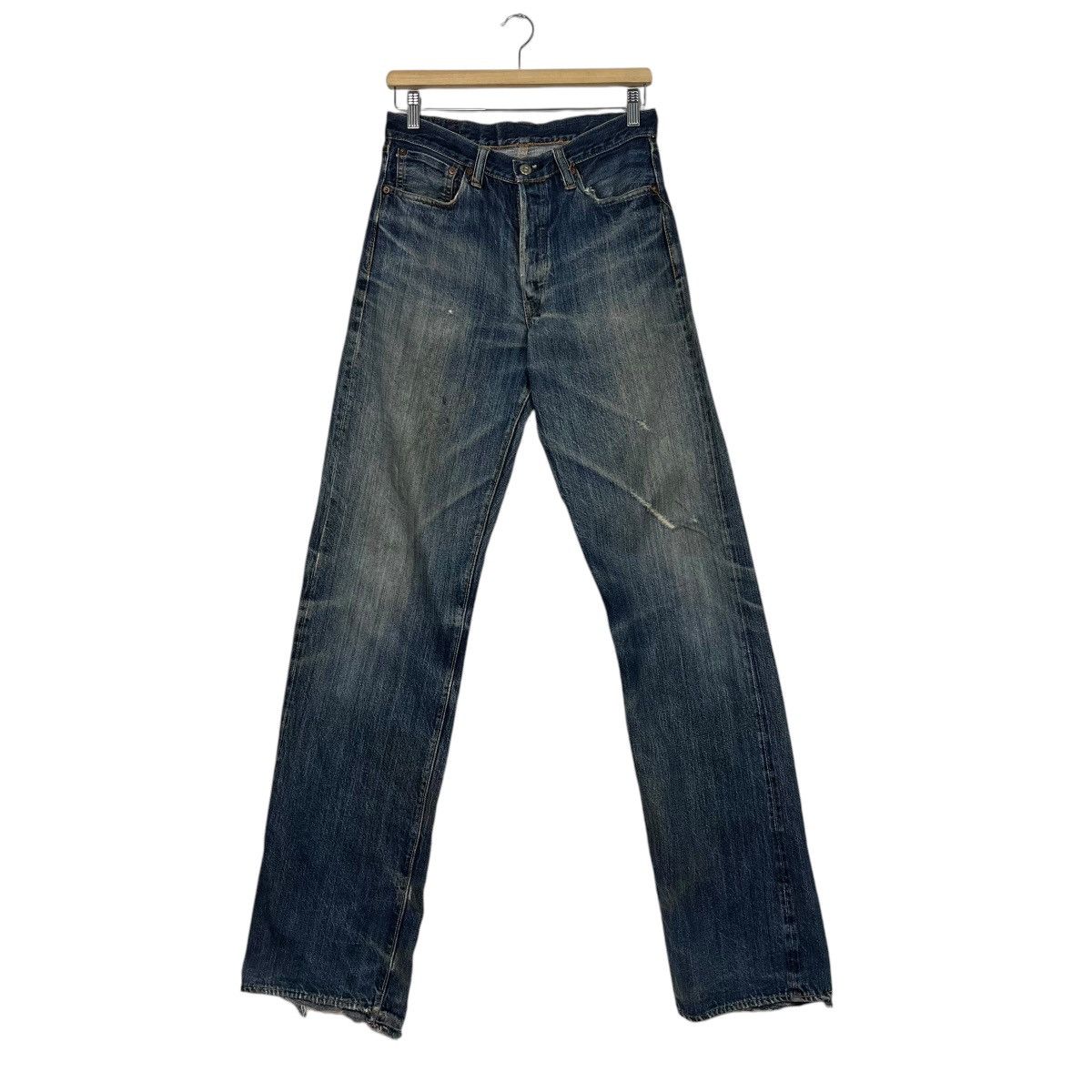 Sugar Cane Vintage Sugar Cane Distressed Selvedge Denim Jeans Size US 30 / EU 46 - 1 Thumbnail
