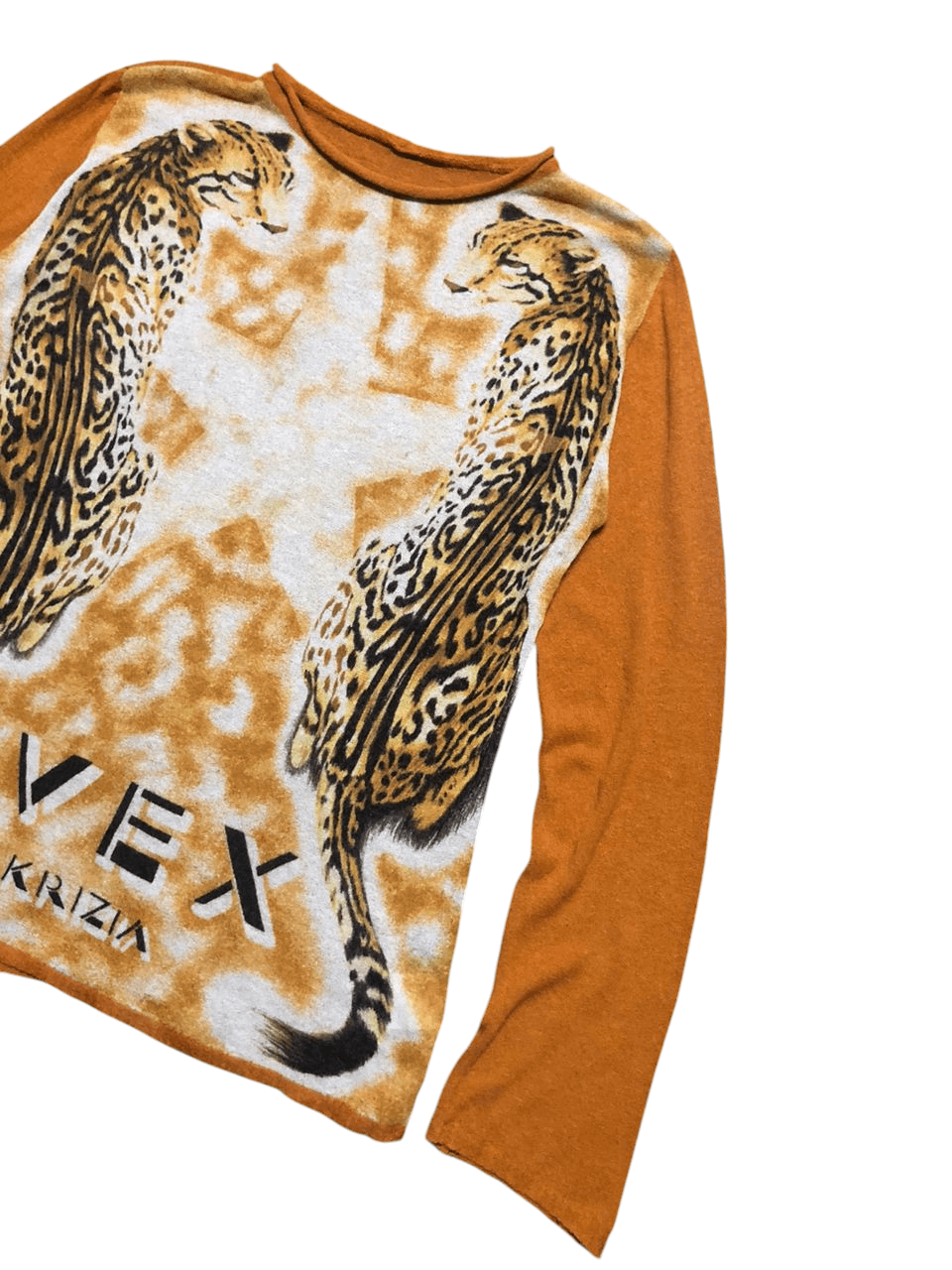 Krizia Evex By Krizia Mesh long Sleeve Leapord Design rare Size M / US 6-8 / IT 42-44 - 4 Thumbnail