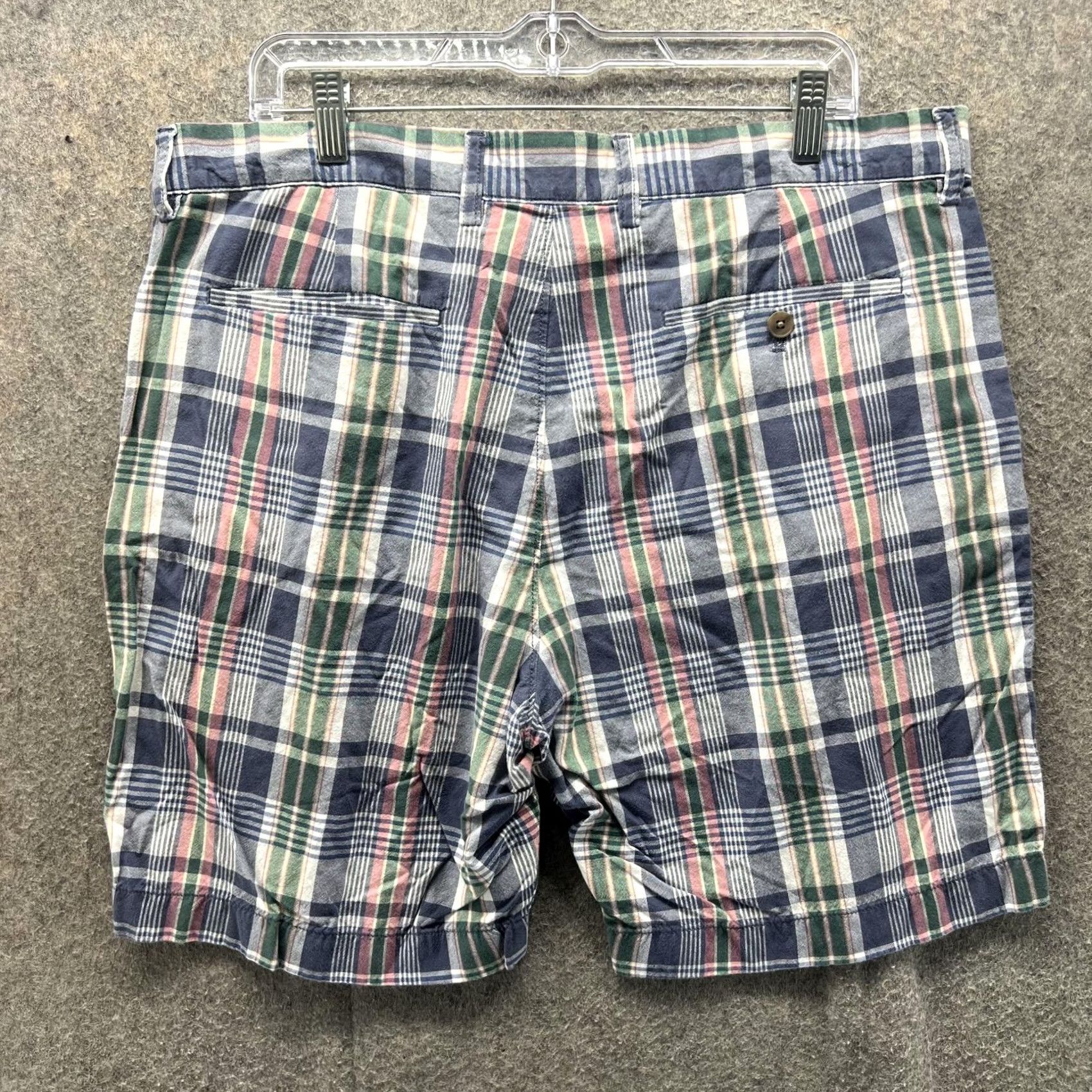 J.Crew J.Crew Shorts Mens 36 Blue Green Plaid 9 Inseam Chino Casual Cotton Size US 36 / EU 52 - 7 Thumbnail