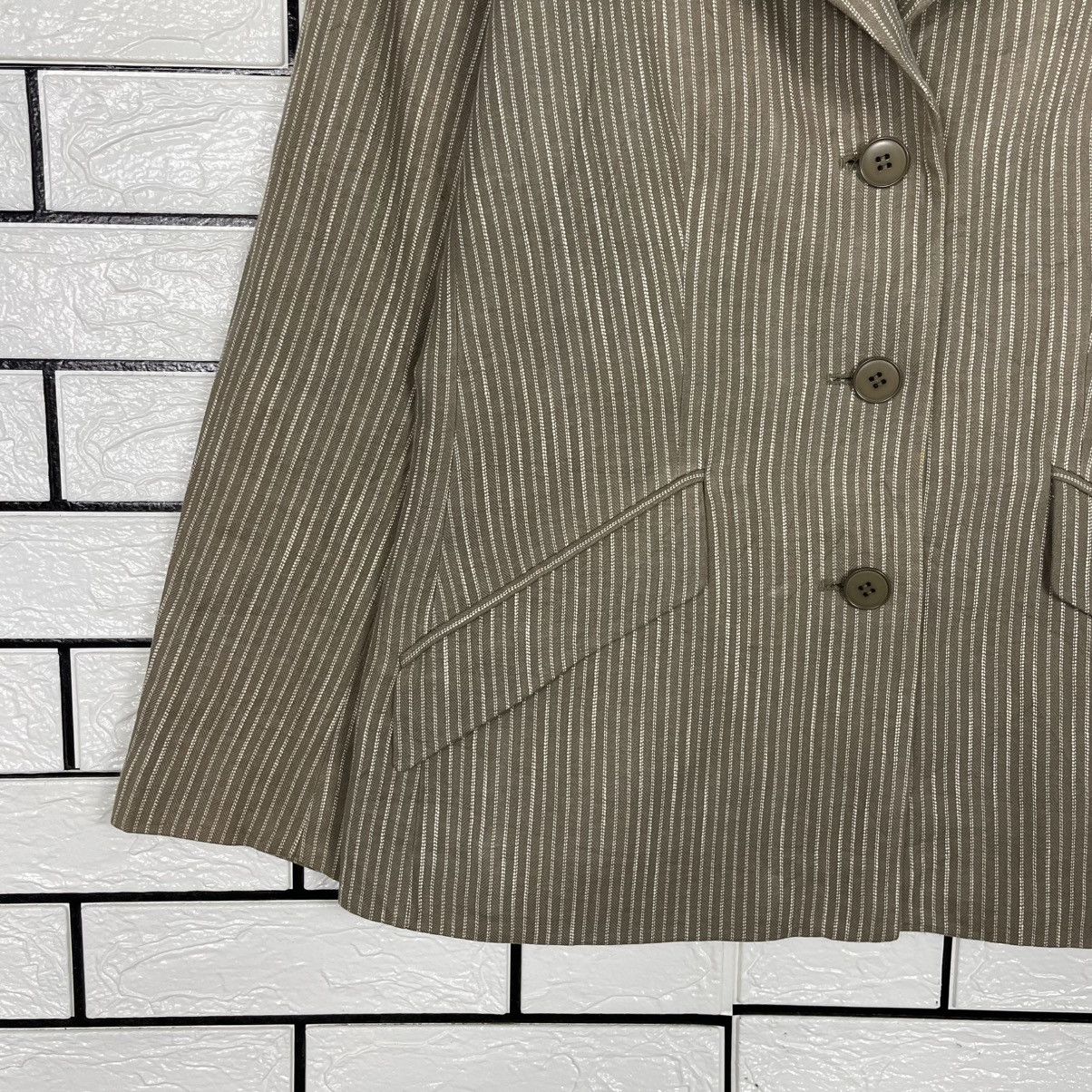 agnes b. Agnes B Stripe Women Jacket Size M / US 6-8 / IT 42-44 - 3 Thumbnail