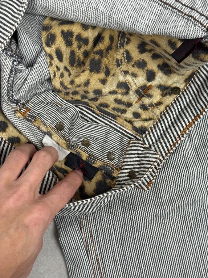 Roberto Cavalli FW2002 Roberto Cavalli Stripes White & Blue Pants Size US 30 / EU 46 - 9 Thumbnail