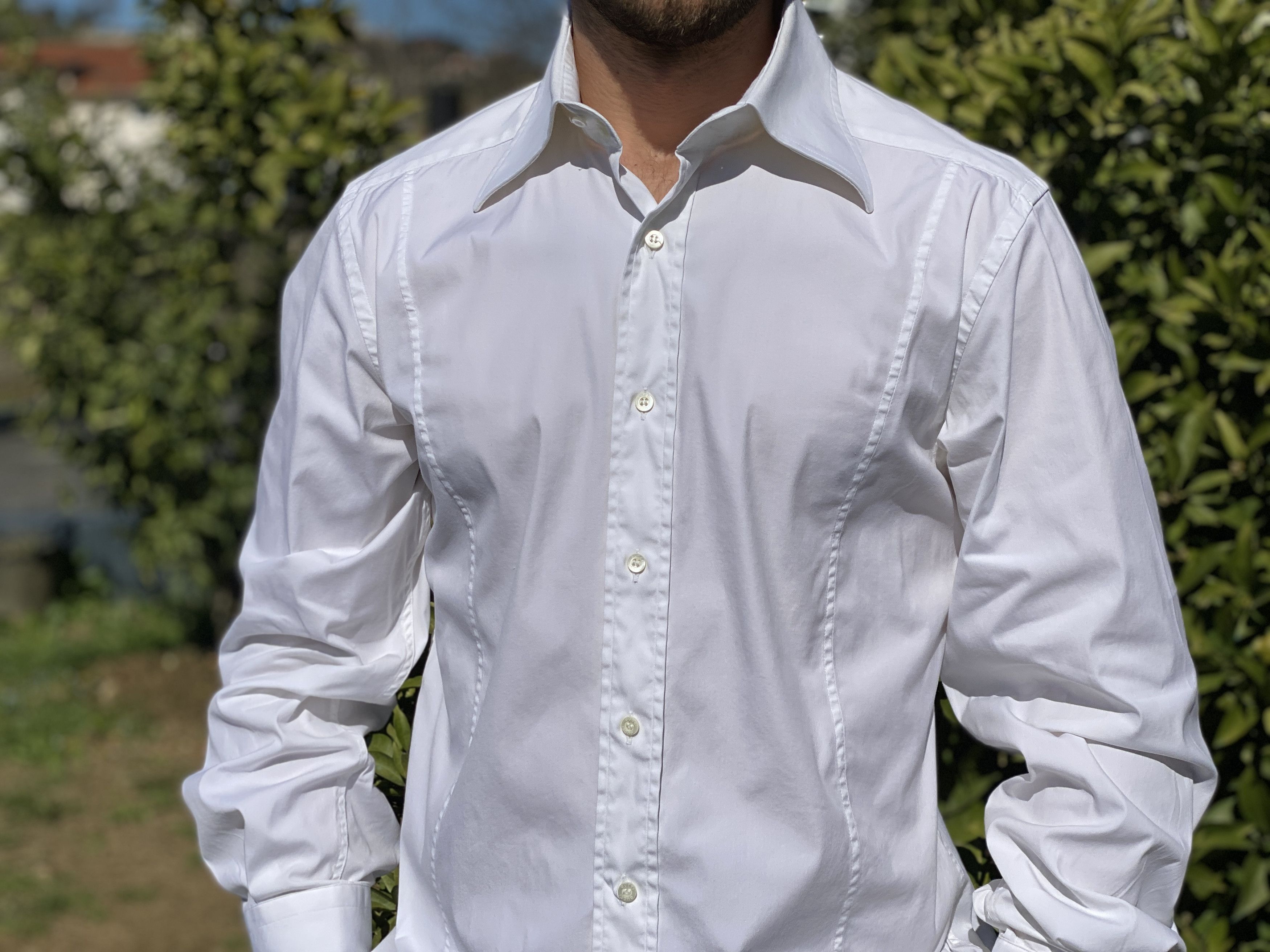 Gucci Royal Fit Gucci Dress Shirt French Cuff Chemise Sz 42 16 1/2 Size US L / EU 52-54 / 3 - 2 Thumbnail