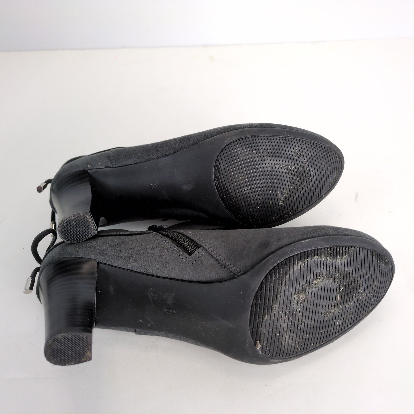 Other Coach And Four Gray Microfiber Suede 3" Heel Ankle Booties Size US 8 / IT 38 - 7 Thumbnail