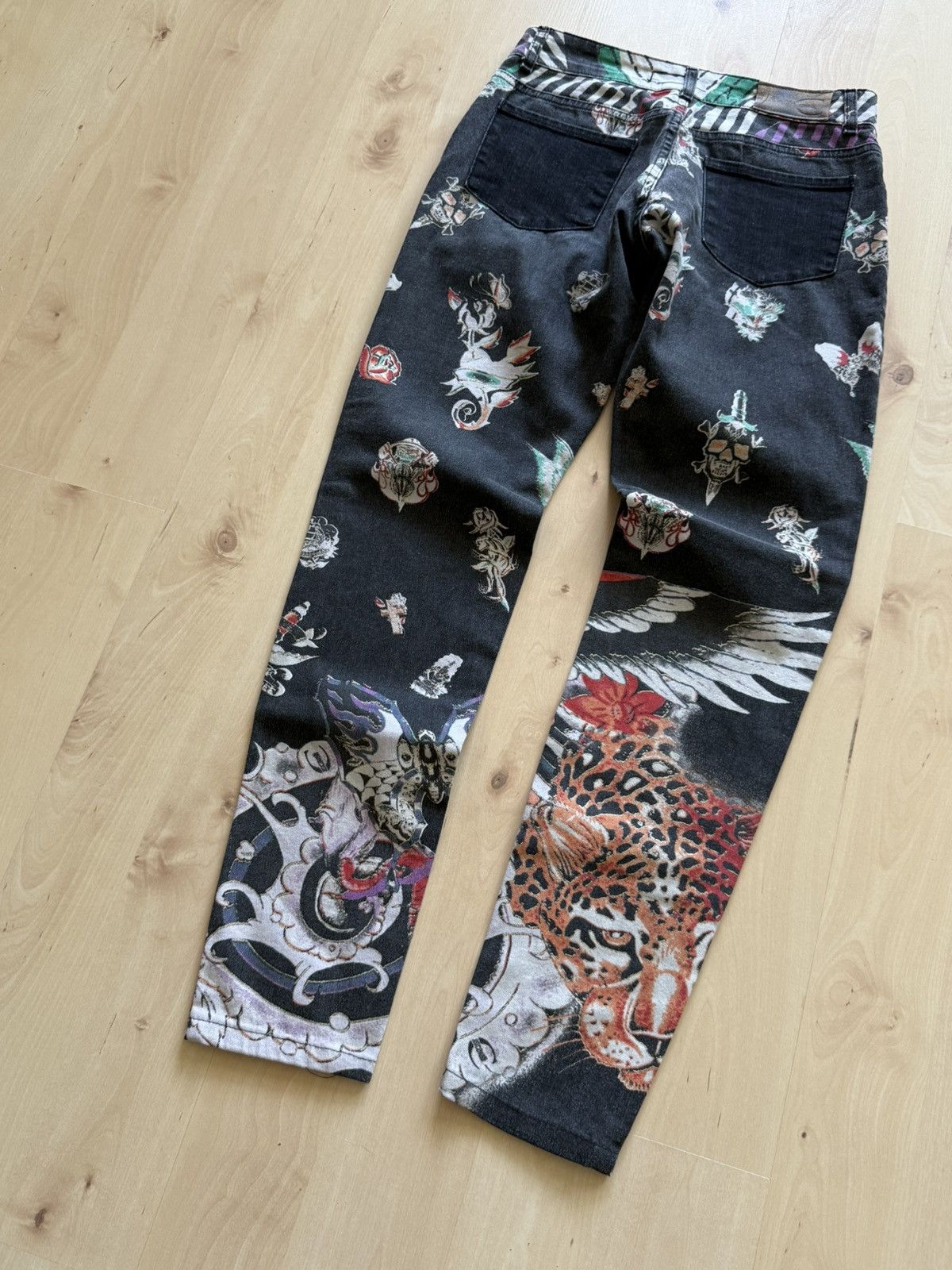 Just Cavalli Just Cavalli vintage Fullprint avant garde skinny jeans Size 26" / US 2 / IT 38 - 9 Thumbnail