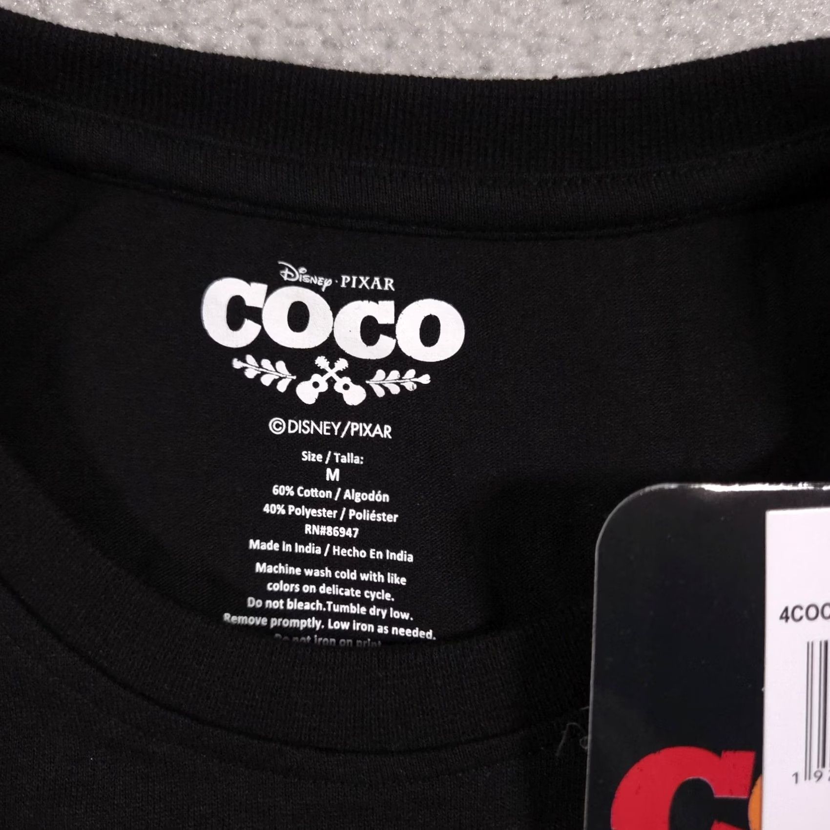 Disney VINTAGE Disney Pixar COCO Shirt Adult Medium Black One Night Only Land of the Dead Tee Size US M / EU 48-50 / 2 - 5 Thumbnail