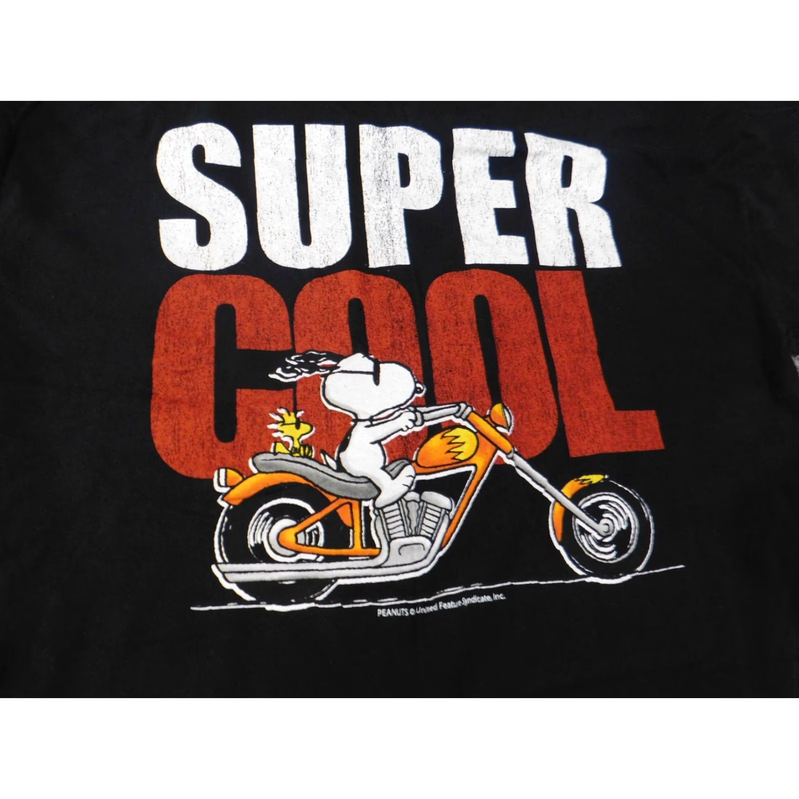 Gildan Gildan Peanuts Graphic Print T-Shirt Black 2XL Mens Biker 90s Retro Vintage Shirt Short Sleeve Crew Neck Size US XXL / EU 58 / 5 - 5 Thumbnail