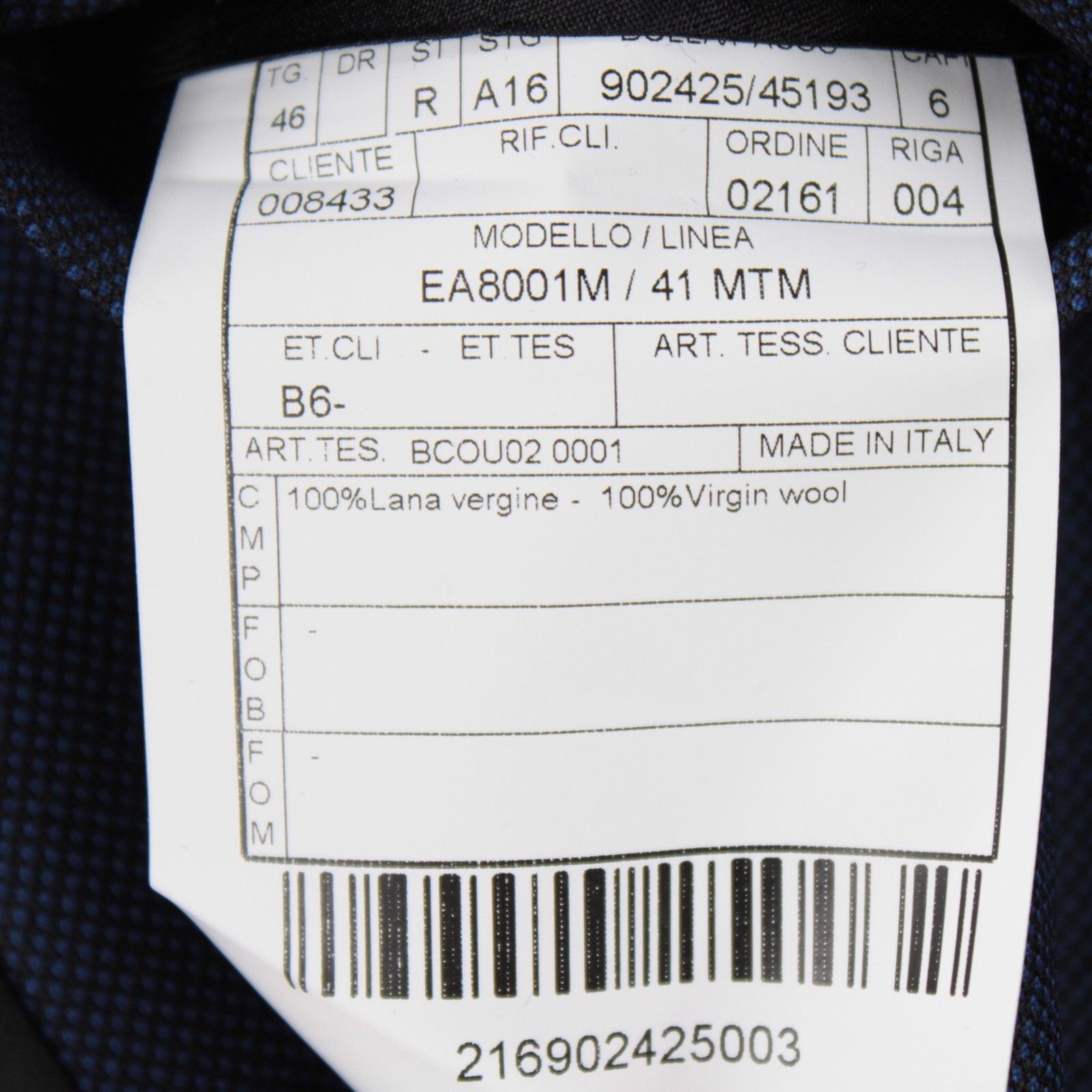 Boglioli Boglioli NWT 100% Wool Vest / Waistcoat Size 46R US 36R Blue Size 36R - 4 Thumbnail