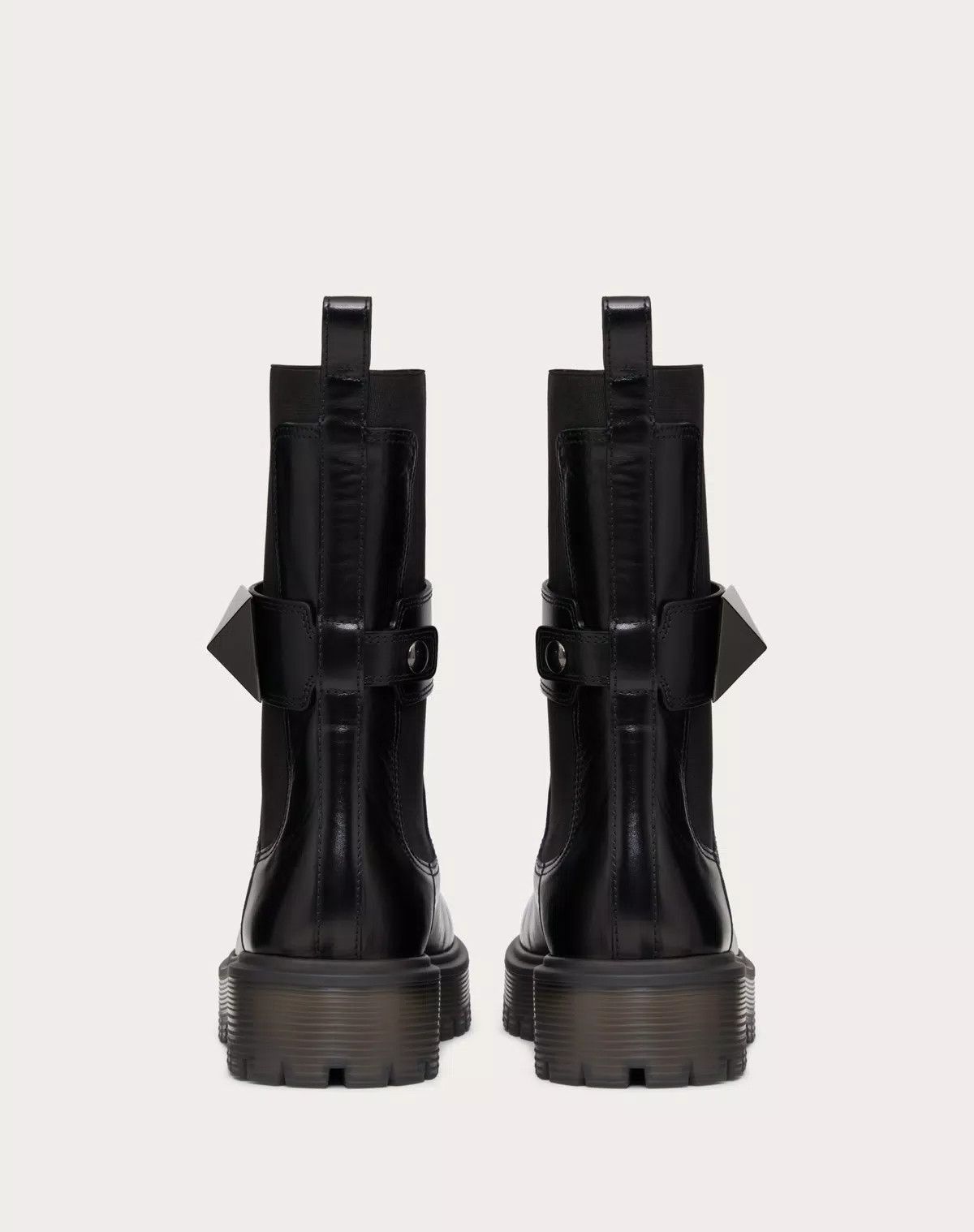 Valentino o1s1wg110426 One Stud Beatle 45mm Boots in Calfskin Black Size US 9.5 / IT 39.5 - 3 Thumbnail