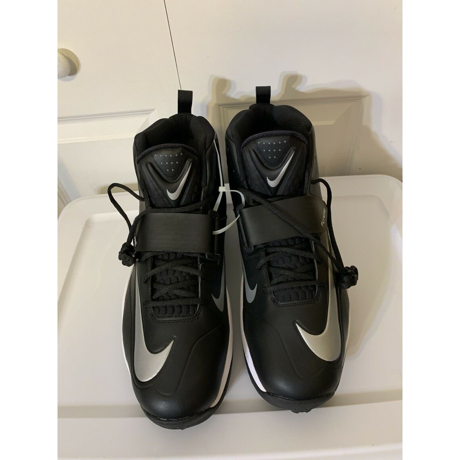 Nike Nike Flywire Zoom Code Elite Black/Silver Football Cleats 60 Size US 15 / EU 48 - 5 Thumbnail