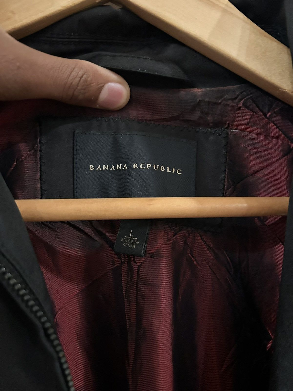 Banana Republic Banana Republic Black Zip Jacket Lightweight Coat Size L Size US L / EU 52-54 / 3 - 4 Thumbnail