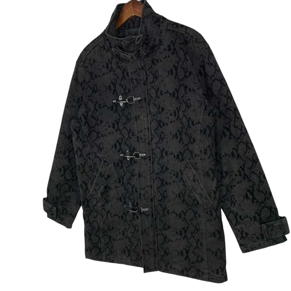 If Six Was Nine Vintage In The Attic Toggle Duffle Coat Snake Skin Pattern Size US M / EU 48-50 / 2 - 3 Thumbnail