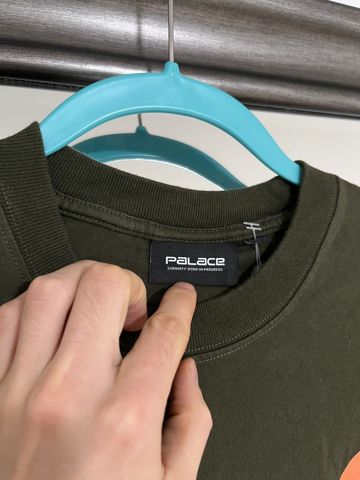 Carhartt Wip × Palace 2024 Palace x Carhartt WIP Logo Long-Sleeve 'Plant' green Size US M / EU 48-50 / 2 - 2 Thumbnail