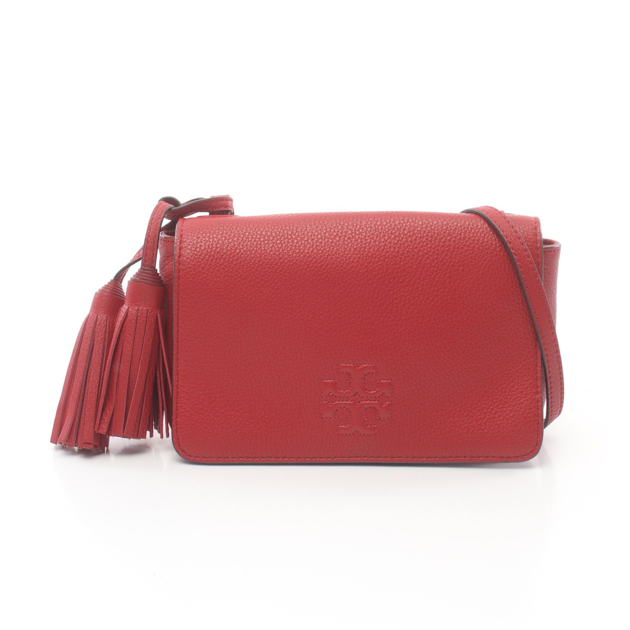 Tory Burch Tory Burch Shoulder Bag Leather Red Logo Size ONE SIZE - 1 Thumbnail