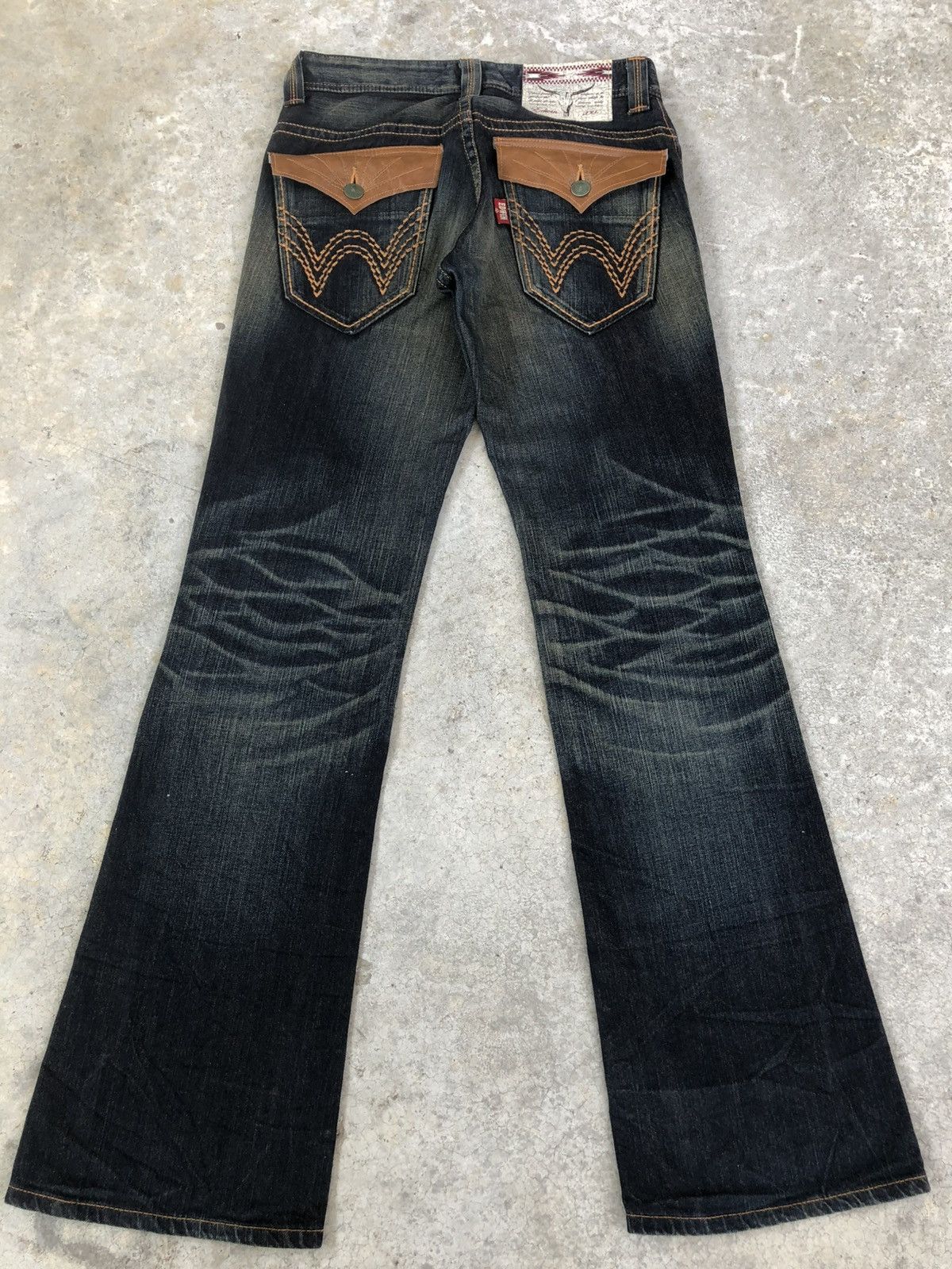 Who Decides War Edwin XU Flared Jeans Mudwash Distressed Size US 30 / EU 46 - 2 Thumbnail