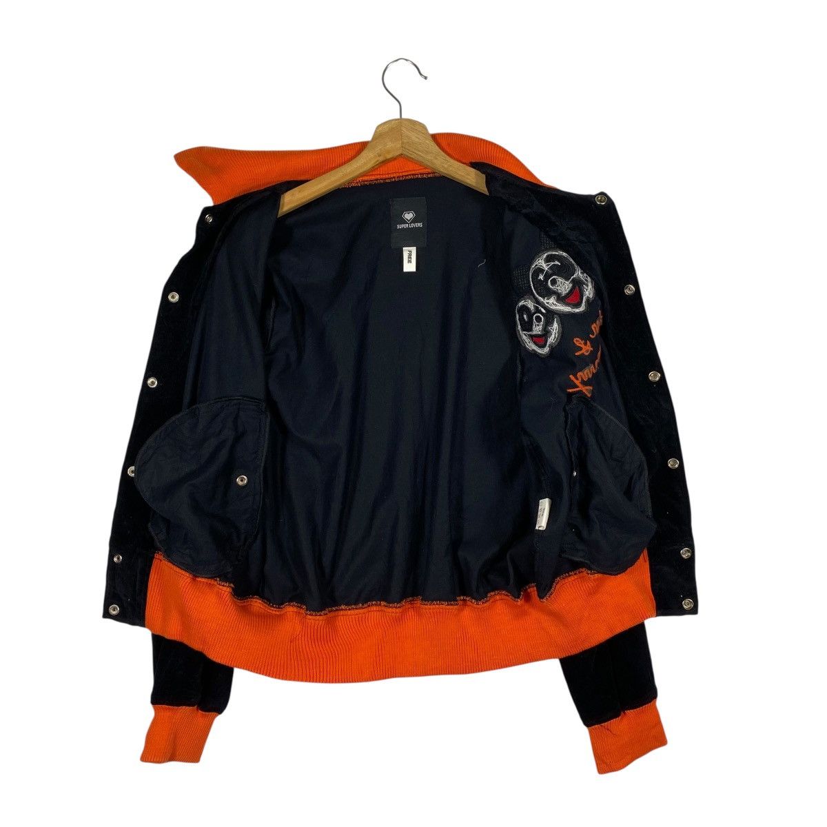 Japanese Brand Vintage Super Lovers Velvet Button Jacket Free Size Size US M / EU 48-50 / 2 - 6 Thumbnail