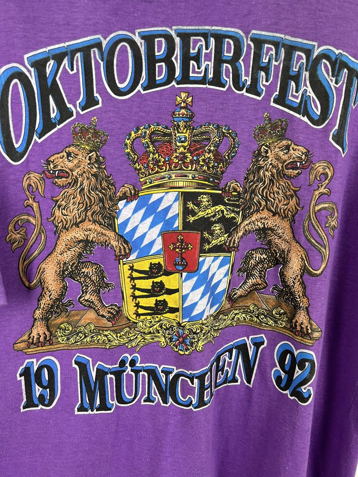 Vintage 90s Vintage Oktoberfest Munchen 1992 Beer Festival T-Shirt Size US M / EU 48-50 / 2 - 2 Thumbnail