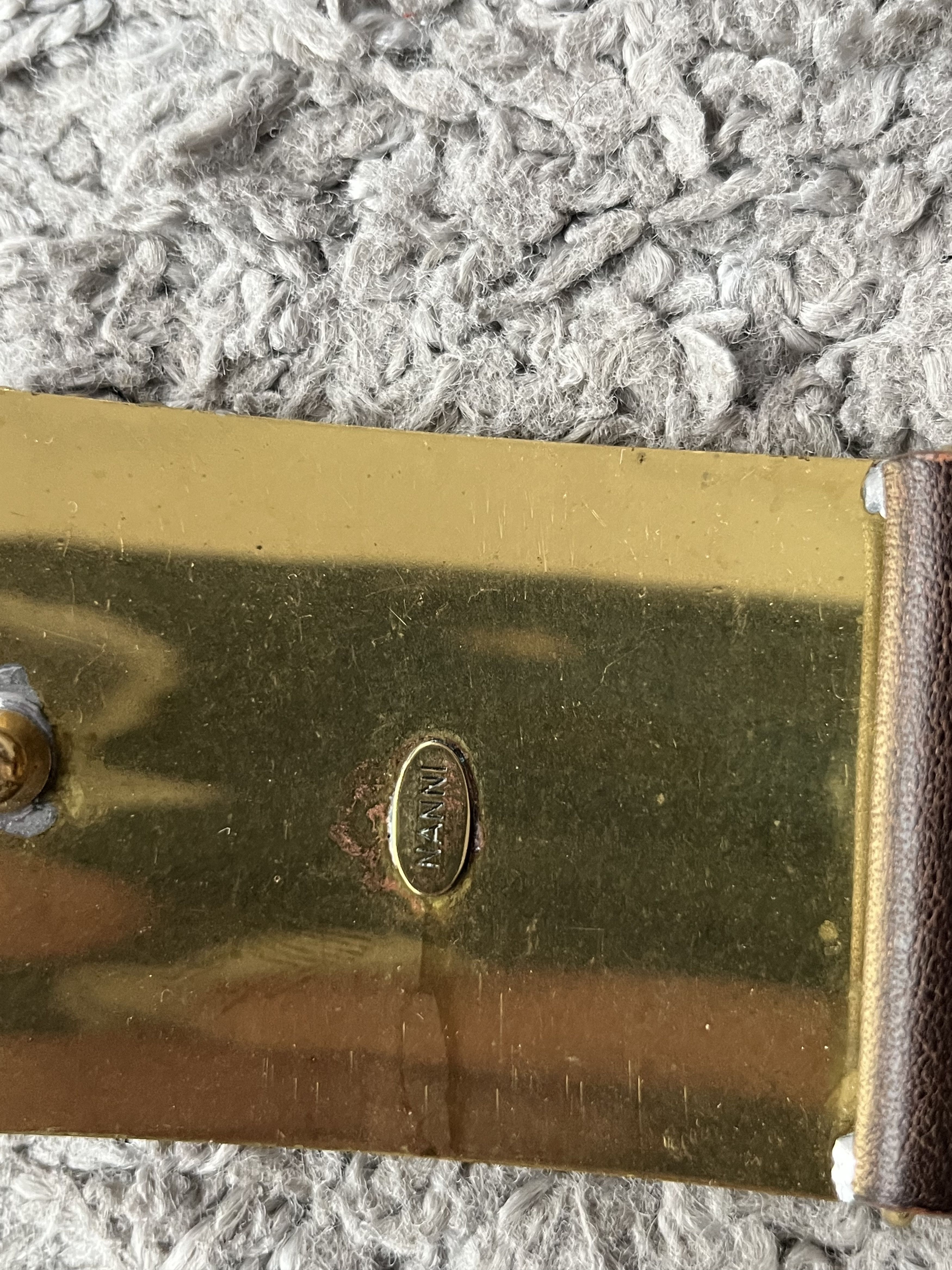 Vintage Luxury Belt NANNI Very Rare MADE IN ITALY Y2K Style Size ONE SIZE - 4 Thumbnail