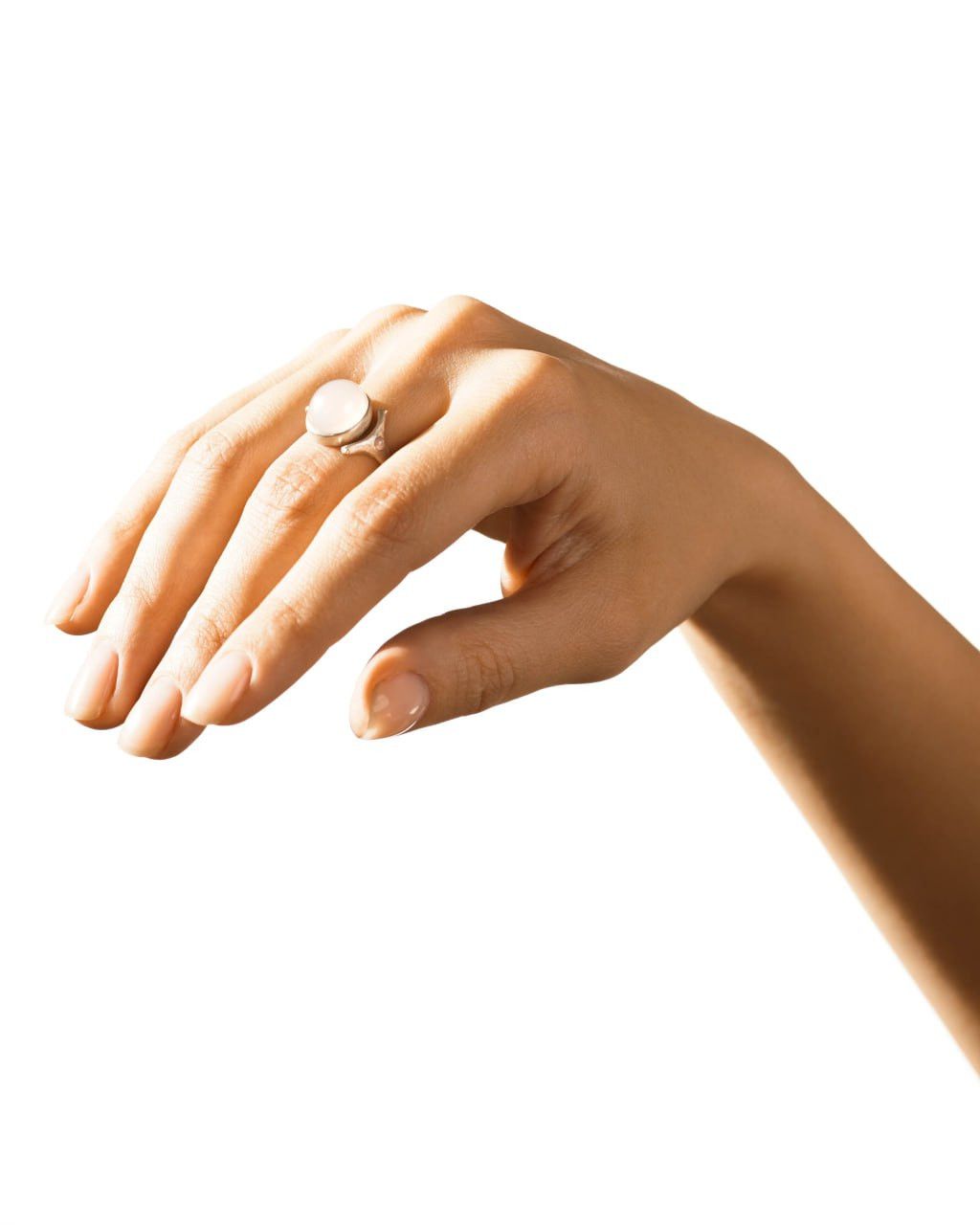 Other KAI / 925 Silver Ring with Quartz & Chalcedony Size ONE SIZE - 4 Thumbnail