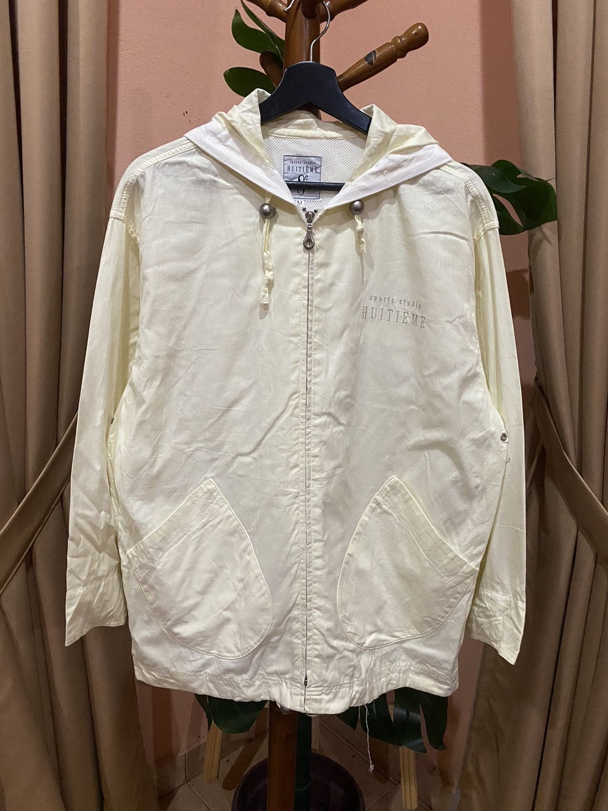 Japanese Brand VINTAGE HUITIME LINEN ZIPPER HOODIE Size US M / EU 48-50 / 2 - 12 Thumbnail