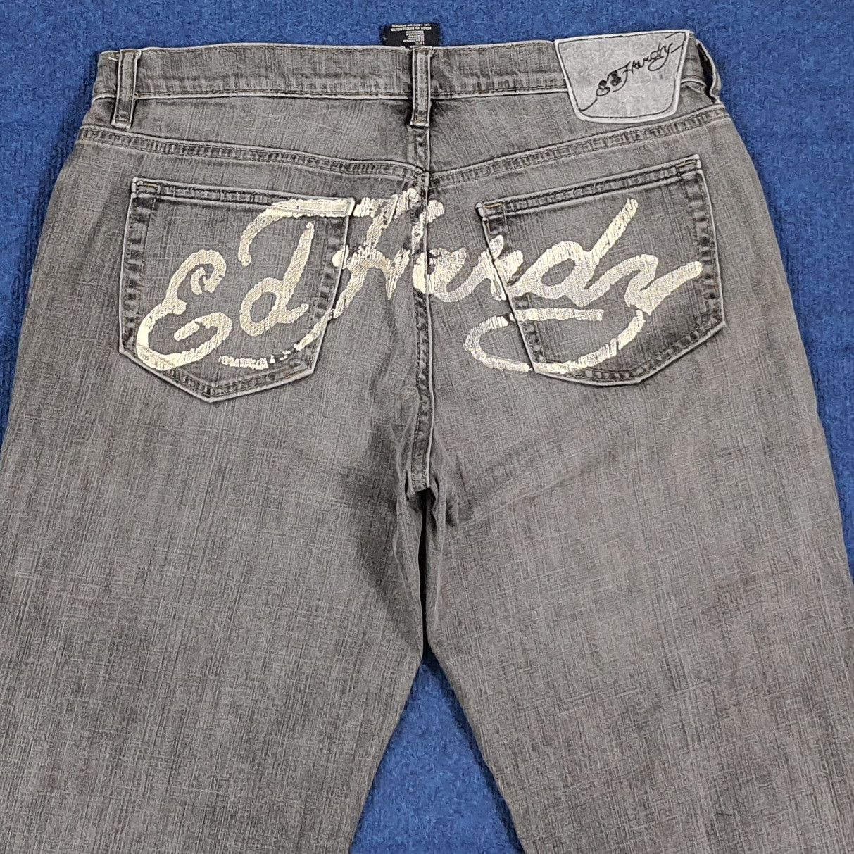Ed Hardy Vintage Ed Hardy Super Low Rise Cut Jeans C280N22 Size 34" / US 12 / IT 48 - 2 Thumbnail