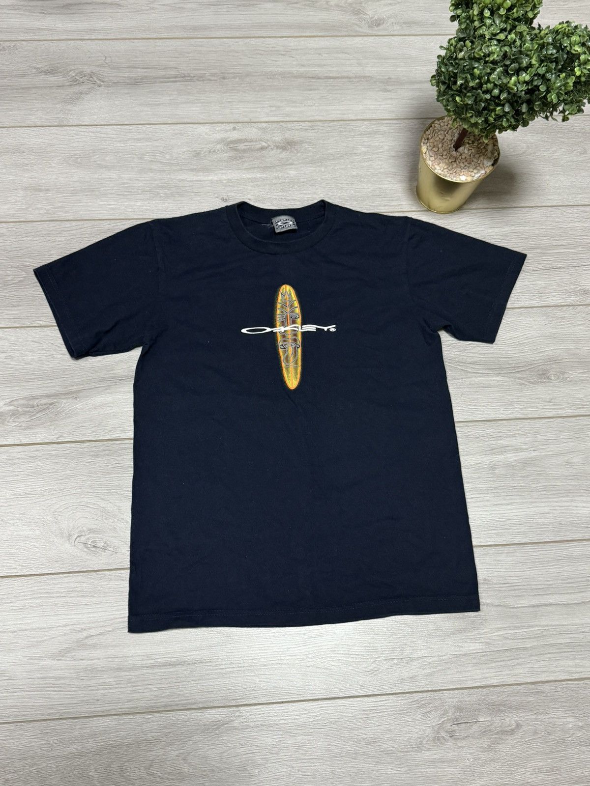 Oakley Vintage Oakley Software Surf Tee centr logo Size US M / EU 48-50 / 2 - 2 Thumbnail