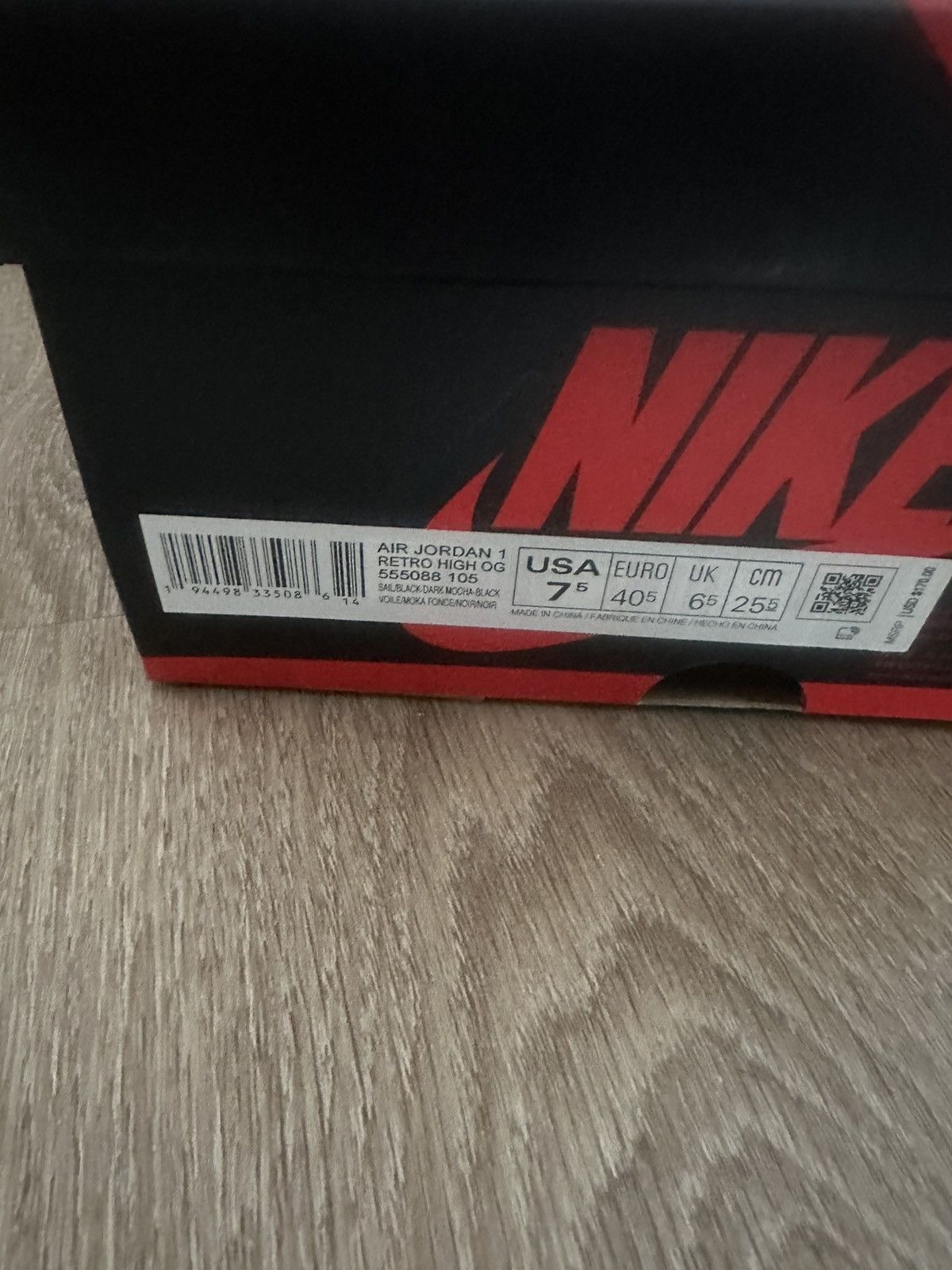 Nike Nike air Jordan 1 mochas size 7.5 with box Size US 7.5 / IT 37.5 - 13 Thumbnail
