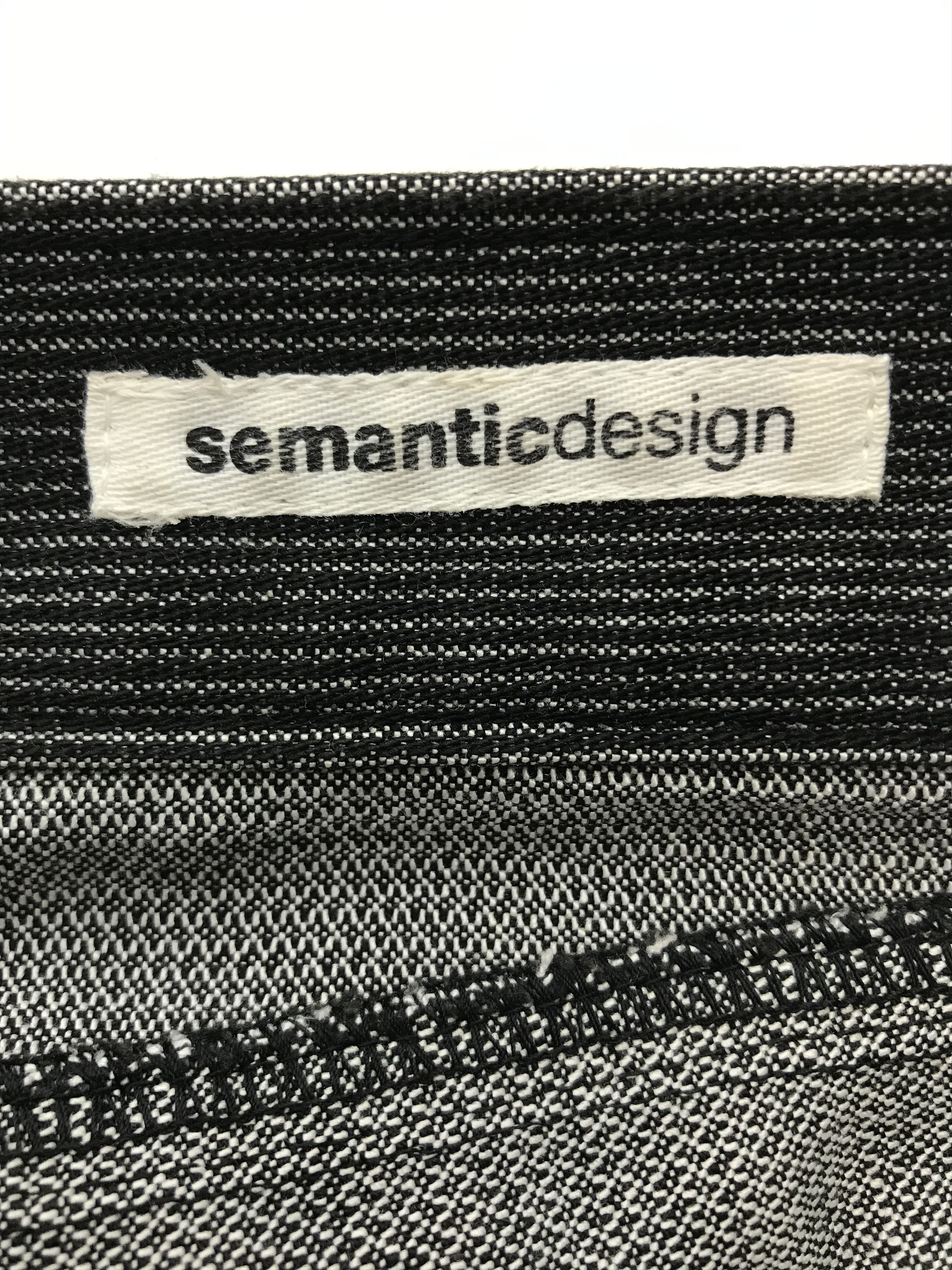 semanticdesign Vintage Semantic Design Striped Flare Jeans Size 27" / US 4 / IT 40 - 12 Thumbnail