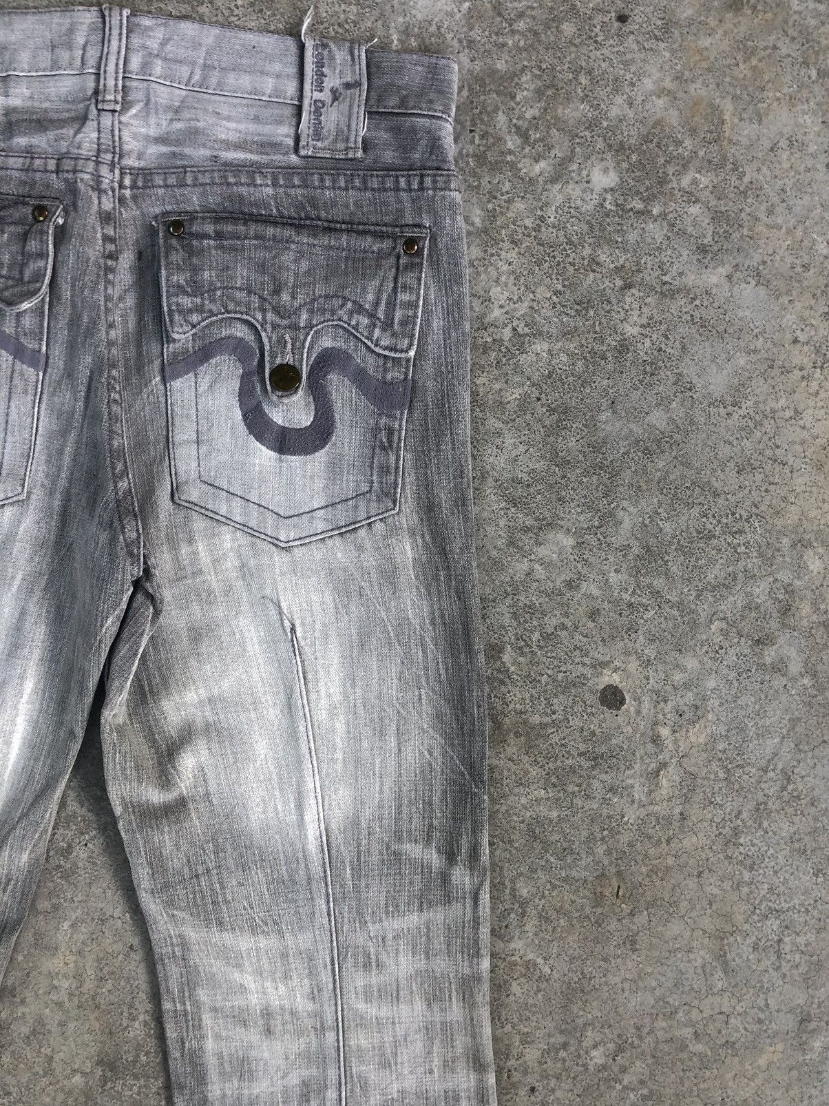Japanese Brand Japanese London Flared Jeans Distressed Jeans Size US 32 / EU 48 - 10 Thumbnail
