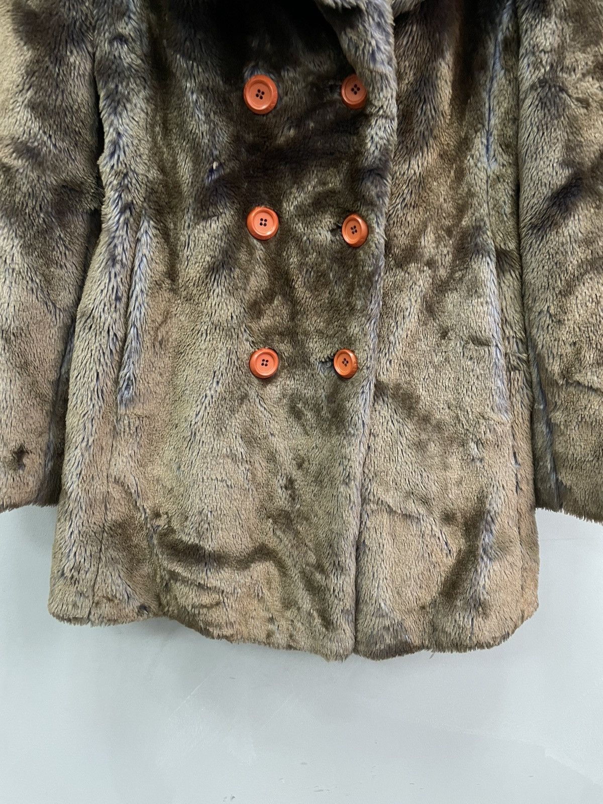 Japanese Brand × Miss Sixty CRAZY VINTAGE Y2K FUR FAUX MISS SIXTY LONG COAT JACKET Size L / US 10 / IT 46 - 4 Thumbnail