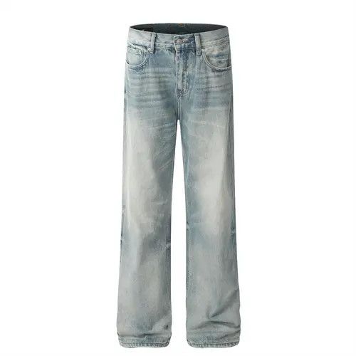 Japanese Brand × Jean American washed trend loose casual gradient distressed jeans Size US 32 / EU 48 - 1 Thumbnail