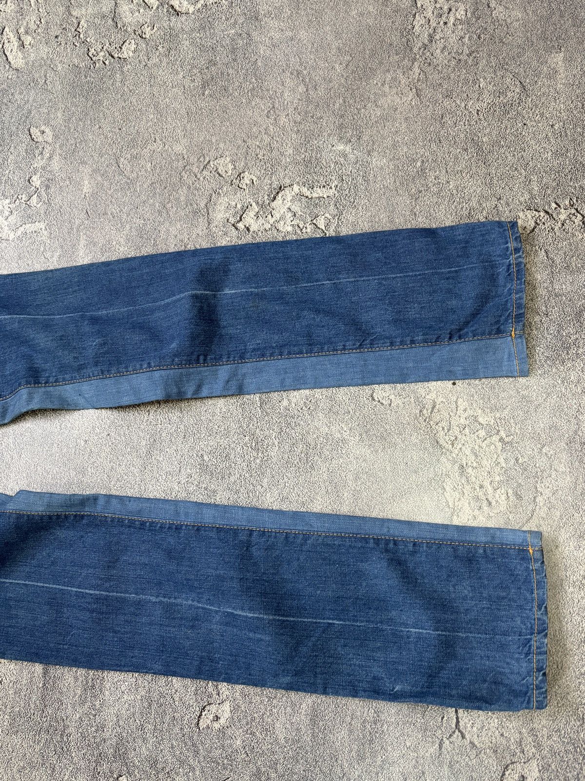 Dsquared2 **DSQUARED2 FW17 Two Tone Paneled Slim Jeans Blue Denim Size US 30 / EU 46 - 14 Thumbnail